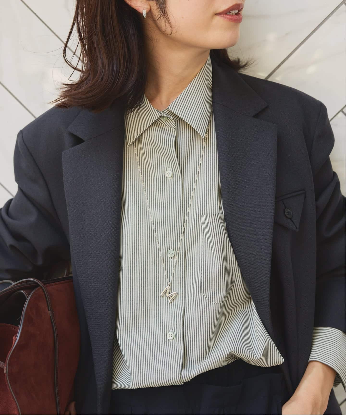 ヴェルメイユパーイエナ　ジャケット　ネイビー ヴェルメイユ パー イエナ VERMEIL par iena TOPネイビー