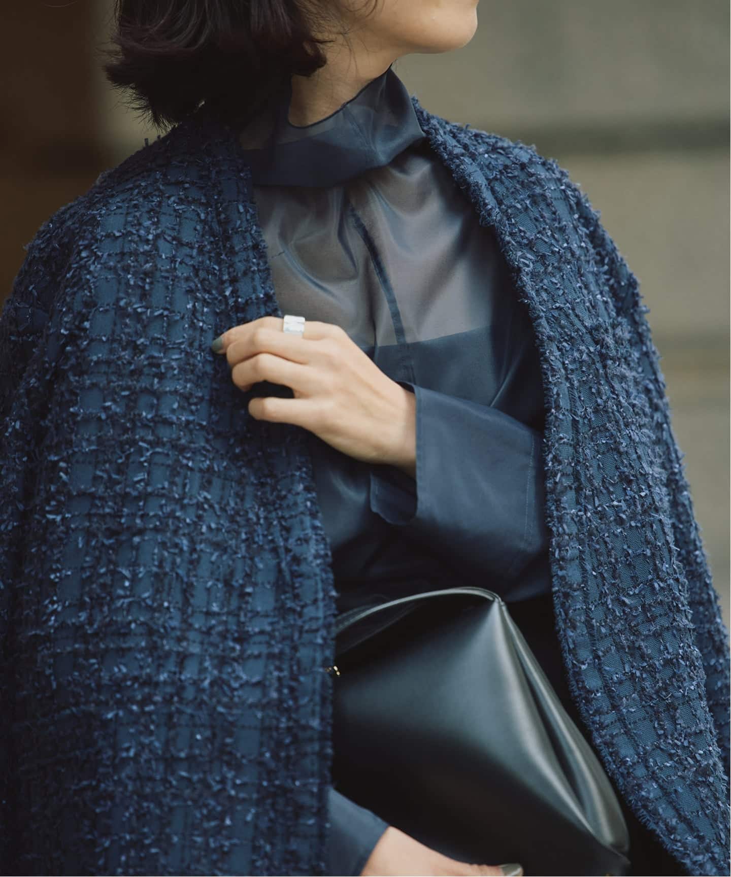 tweedノーカラージャケット（ノーカラージャケット）｜VERMEIL par