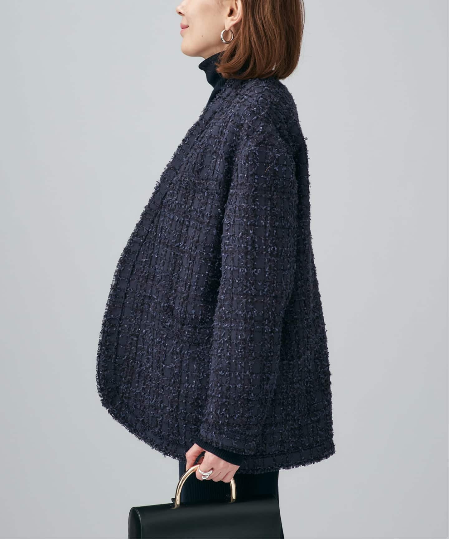 tweedノーカラージャケット（ノーカラージャケット）｜VERMEIL par