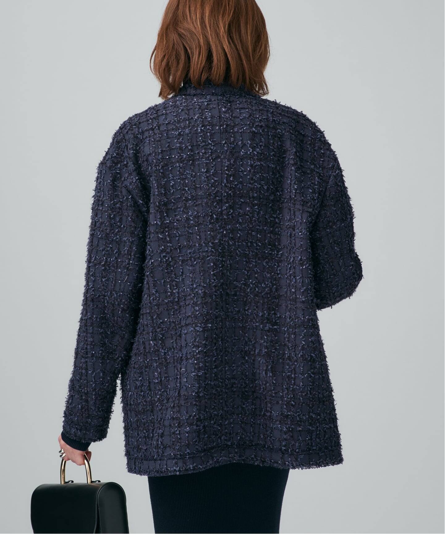 tweedノーカラージャケット（ノーカラージャケット）｜VERMEIL par