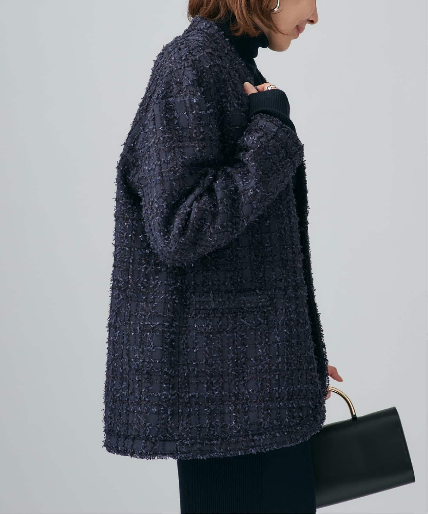 tweedノーカラージャケット（ノーカラージャケット）｜VERMEIL par