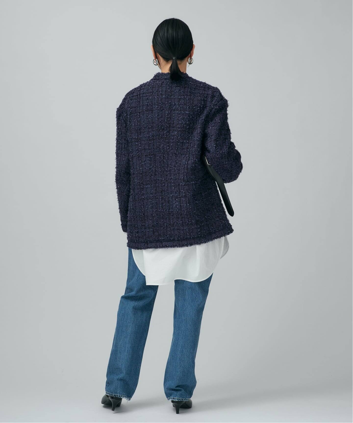 tweedノーカラージャケット（ノーカラージャケット）｜VERMEIL par