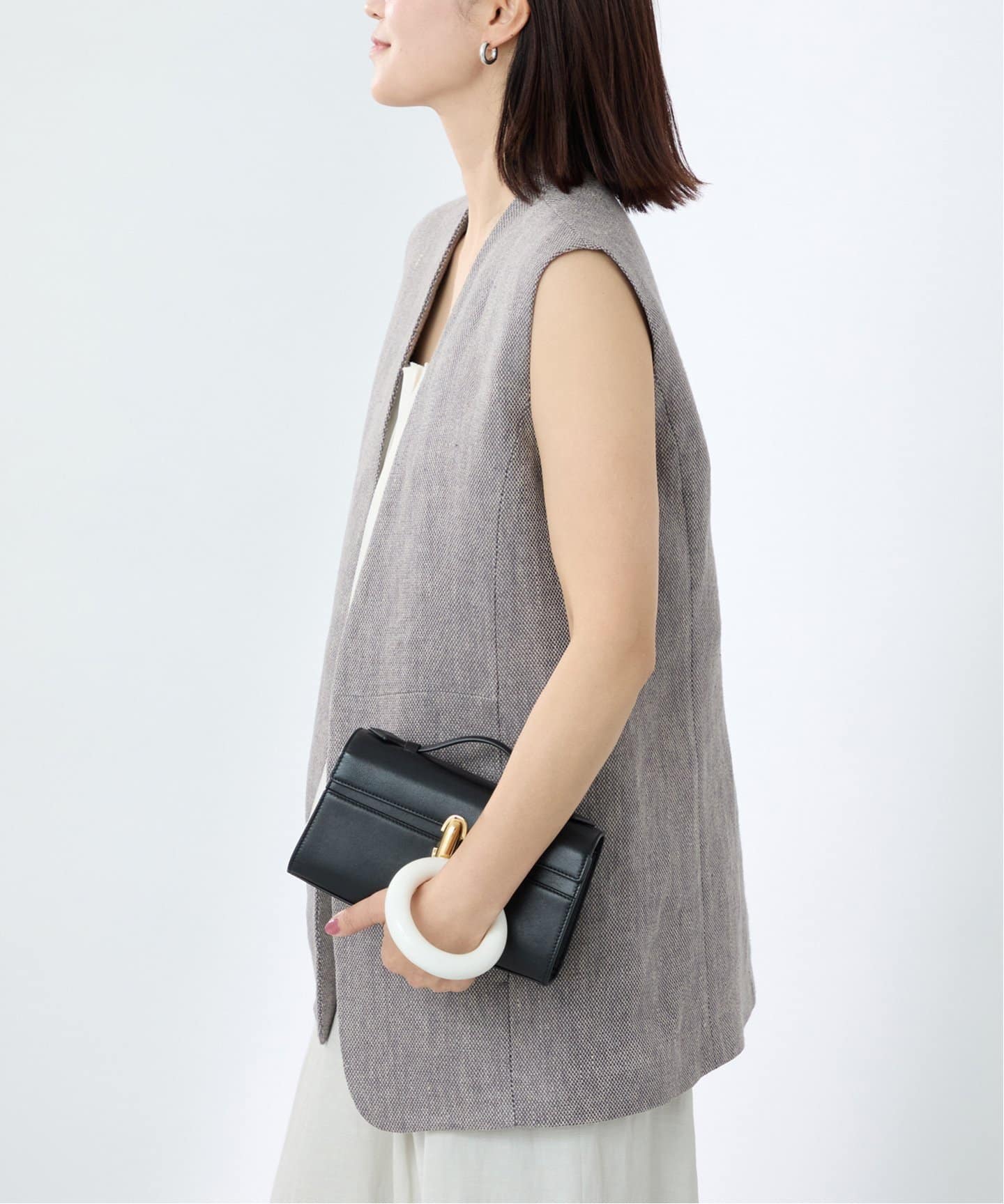 LINAS LINEN VEST（ジレ）｜VERMEIL par iena（ヴェルメイユ パー
