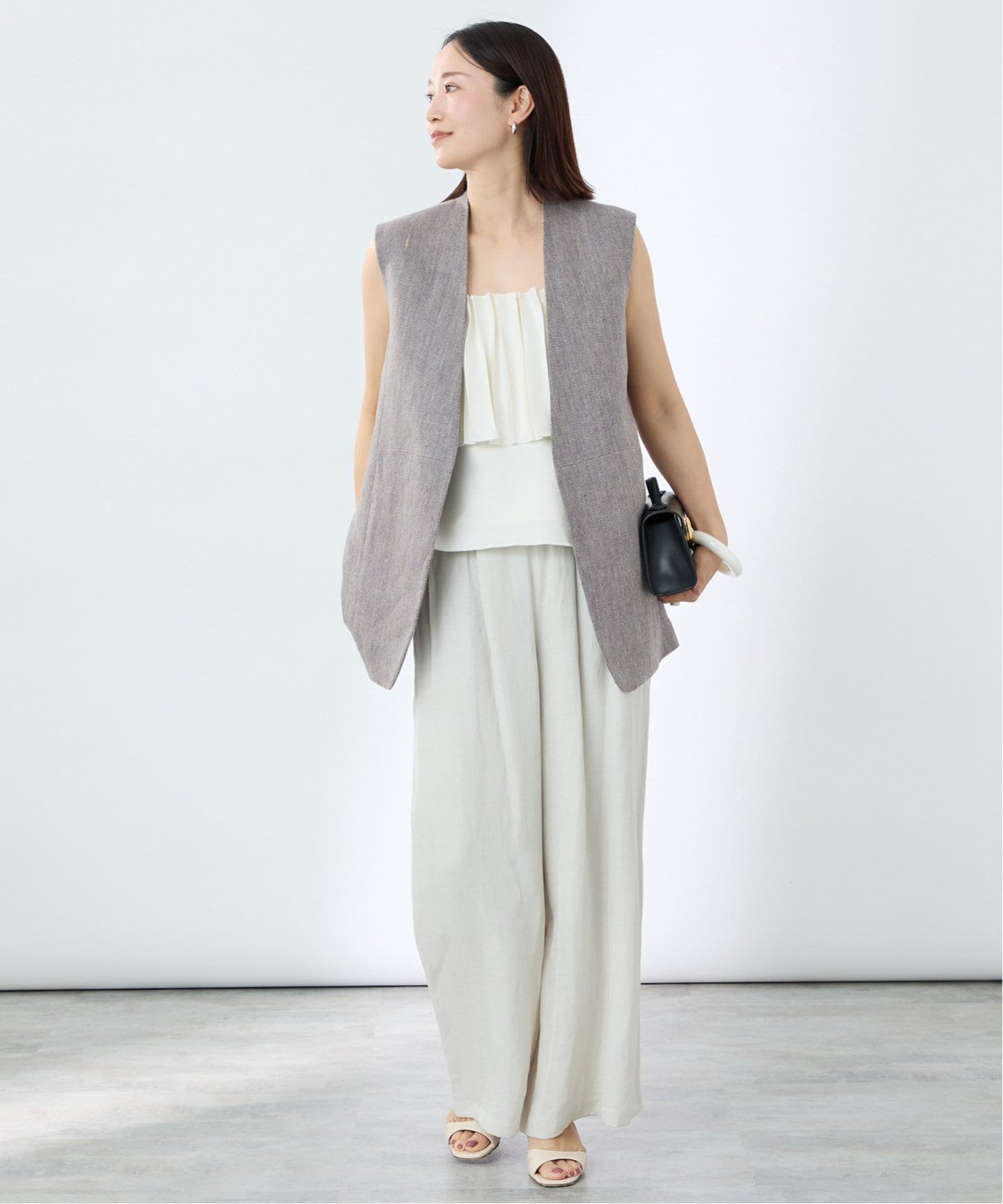 LINAS LINEN VEST（ジレ）｜VERMEIL par iena（ヴェルメイユ パー