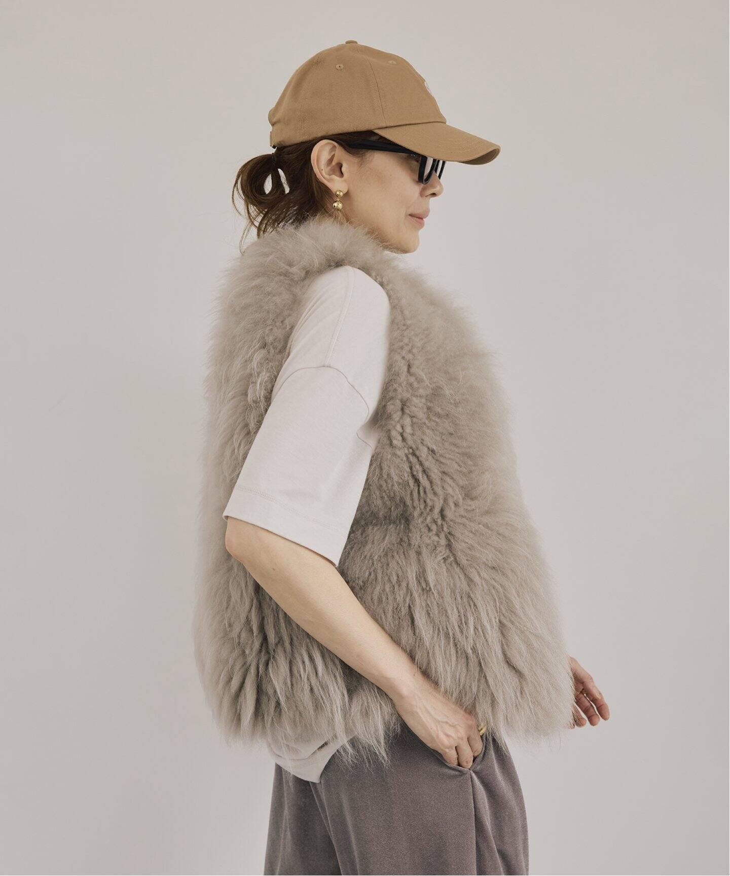 【高額売筋】 予約》Cashmere Fur gilet（ジレ）｜VERMEIL par iena ジャケット・アウター