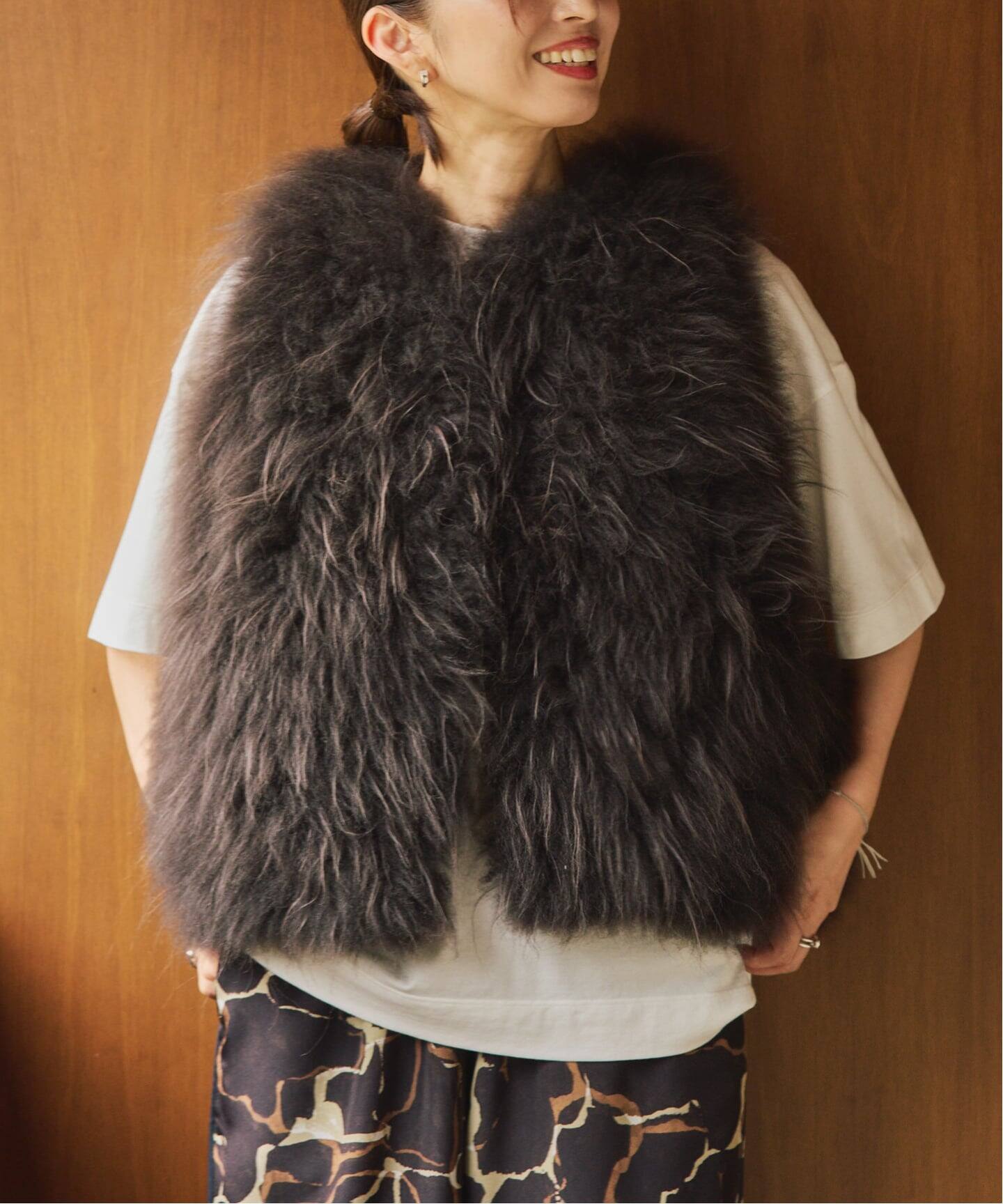Cashmere Fur gilet（ジレ）｜VERMEIL par iena（ヴェルメイユ パー