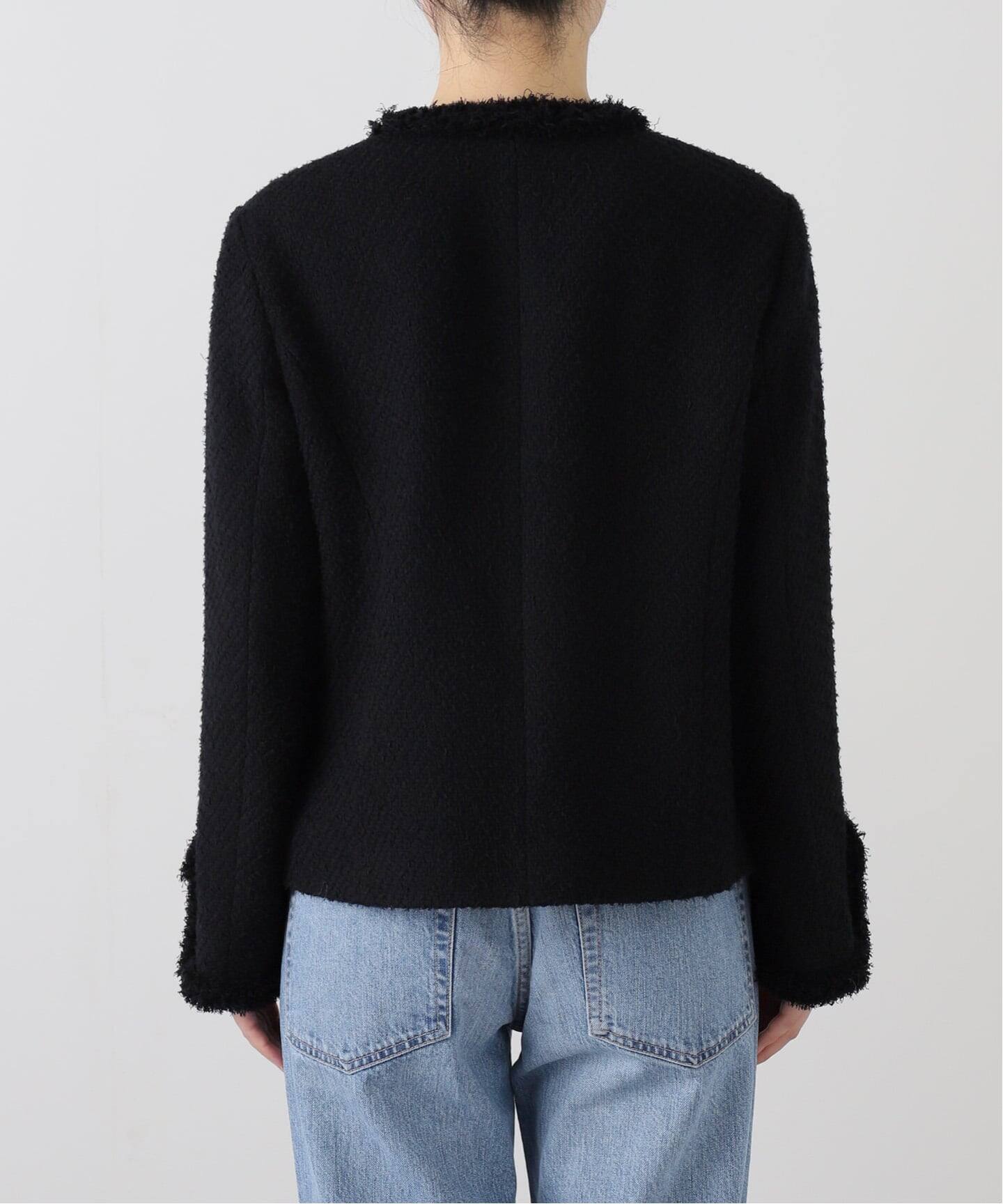 Wool Tweed ジャケット（ノーカラージャケット）｜VERMEIL par iena