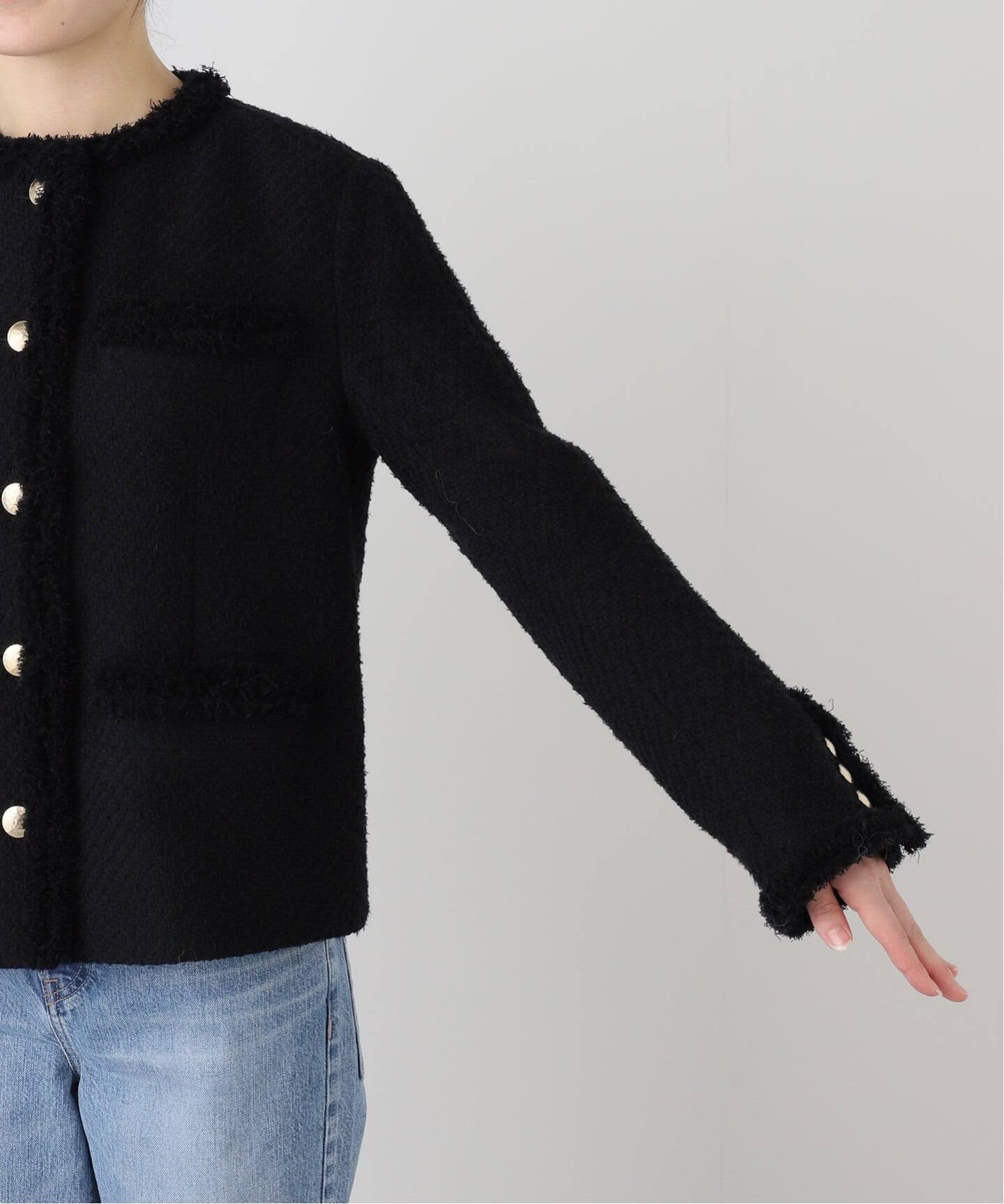 Wool Tweed ジャケット（ノーカラージャケット）｜VERMEIL par iena