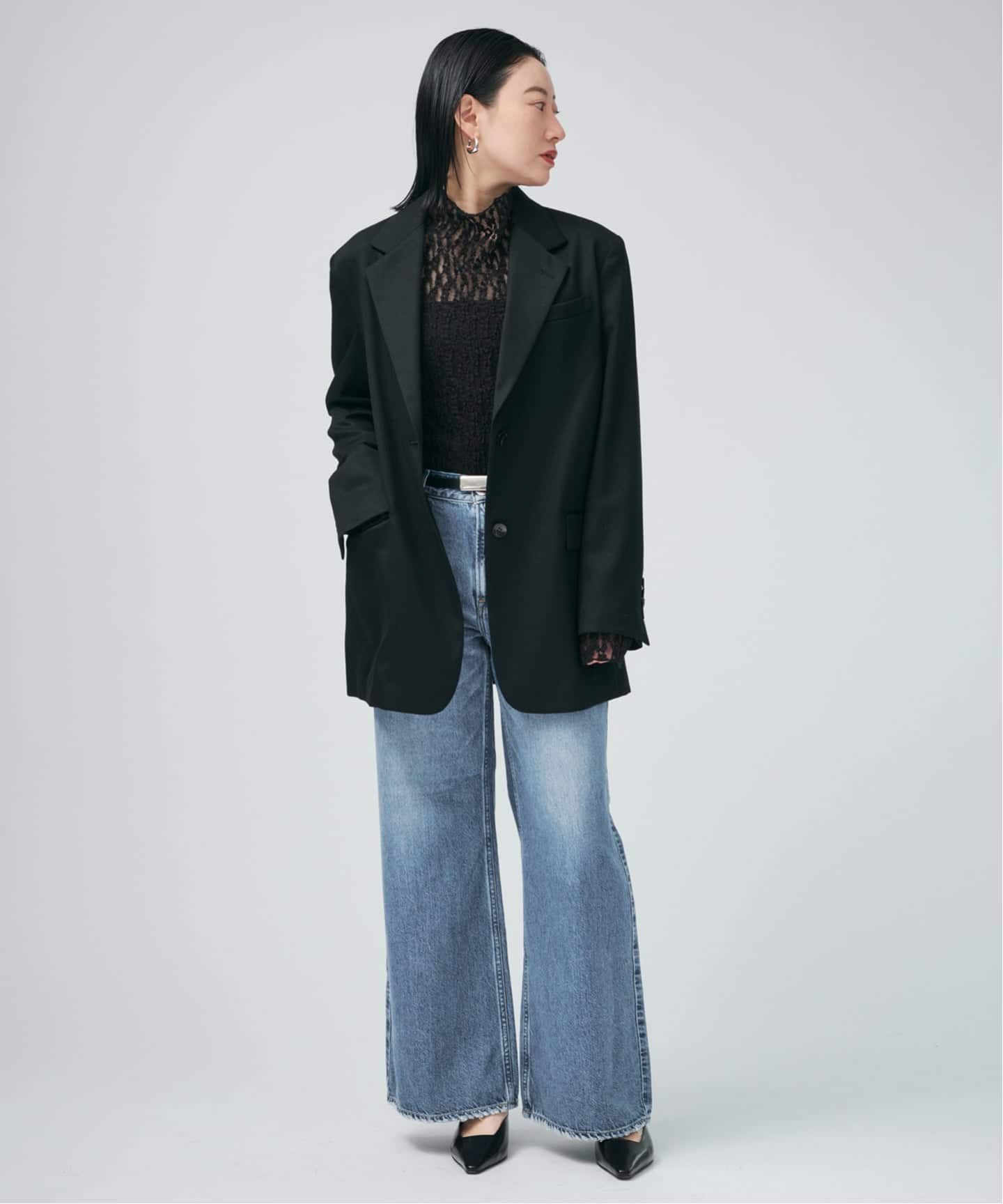 美品 ヴェルメイユパーイエナ テーラードジャケット リヨセル クリーム 36 VERMEIL par iena ジャケット テーラードジャケット リバー