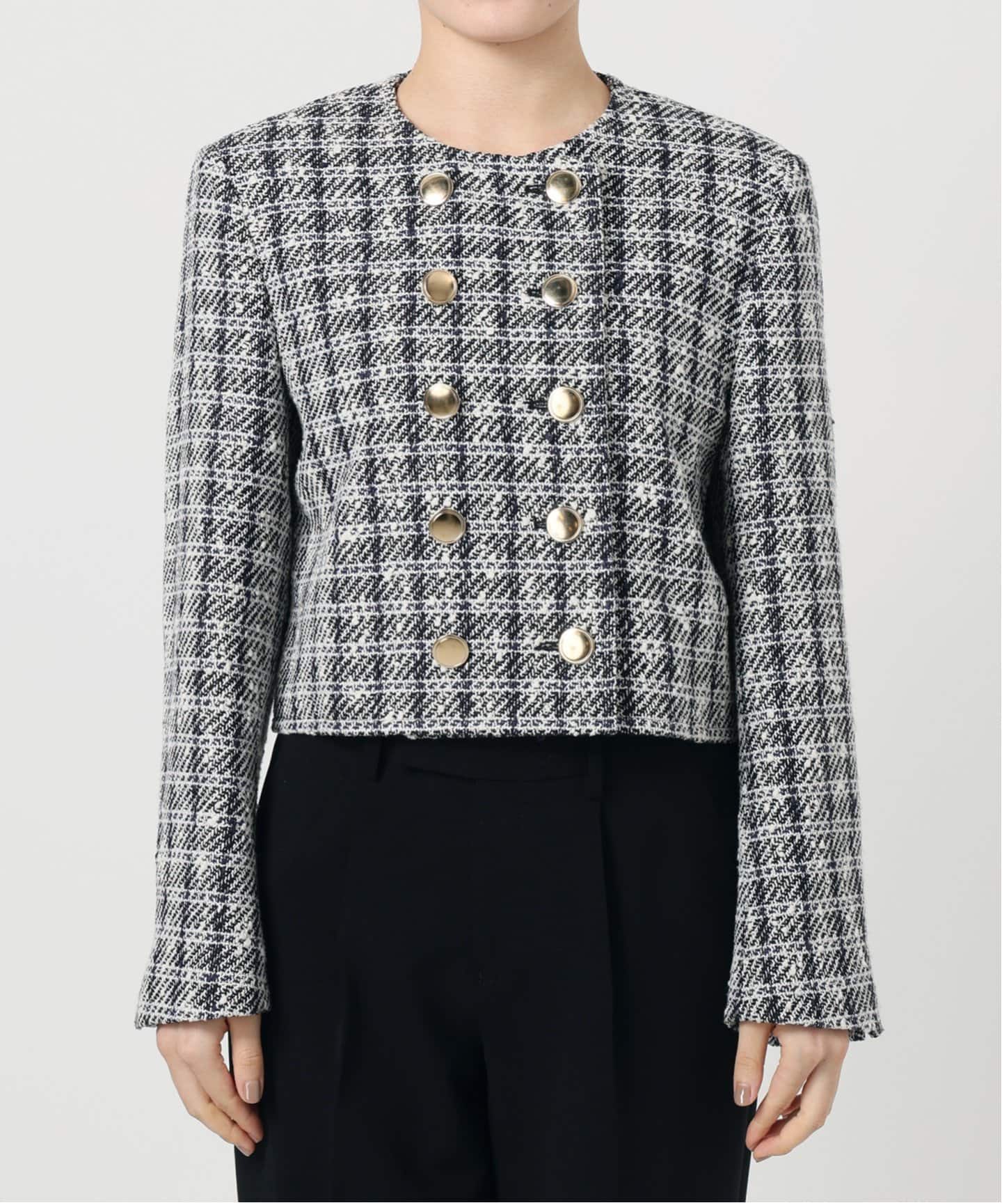 CINOH （チノ）Black Formal Tweed ジャケット BKJK-007（ノー