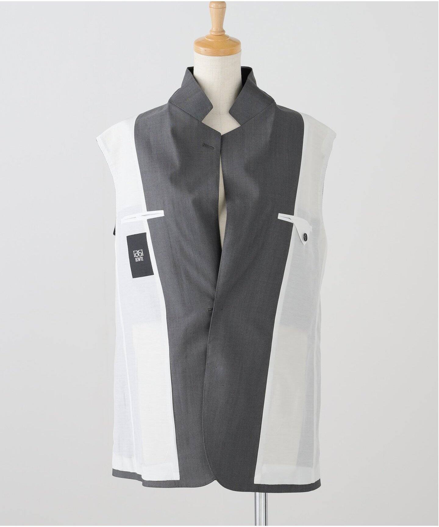 BOWTE バウト SLEEVELESS JACKET 251060010（ジレ）｜VERMEIL
