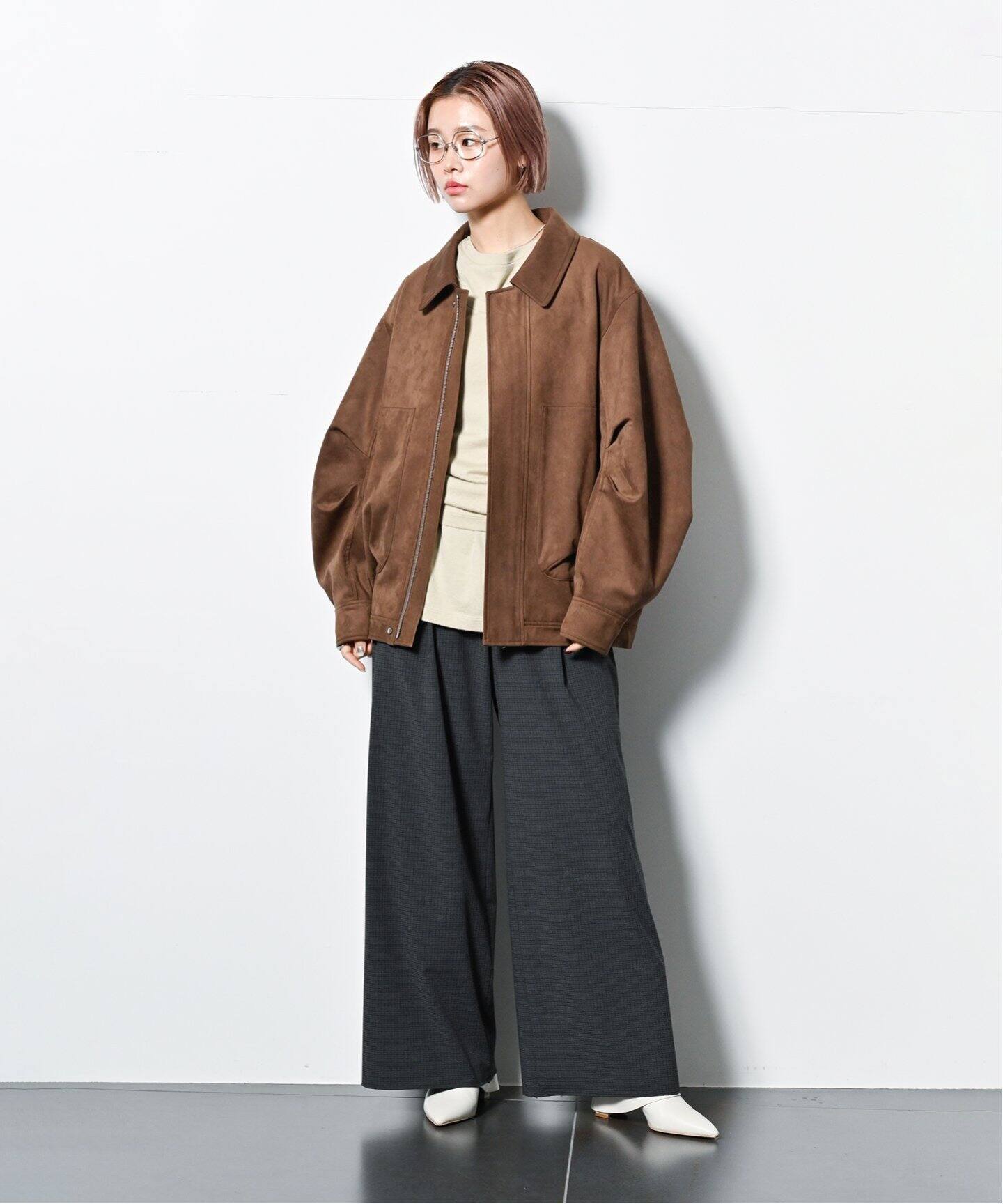 FAUX SUEDE VOLUME ブルゾン（その他ブルゾン／アウター）｜CITYSHOP 
