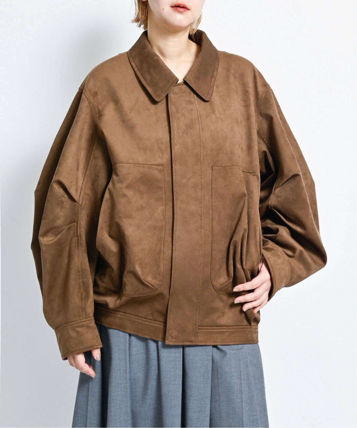 FAUX SUEDE VOLUME ブルゾン（その他ブルゾン／アウター）｜CITYSHOP 