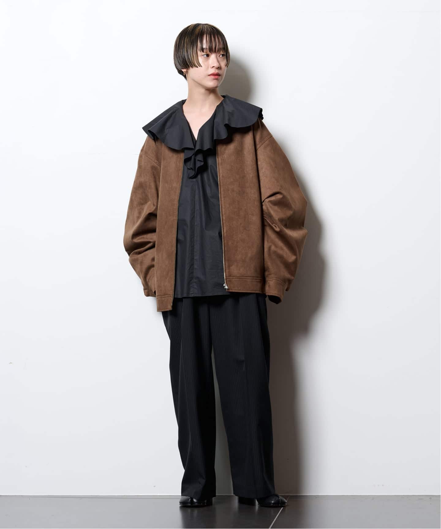予約》FAUX SUEDE VOLUME ジャケット（その他ブルゾン／アウター