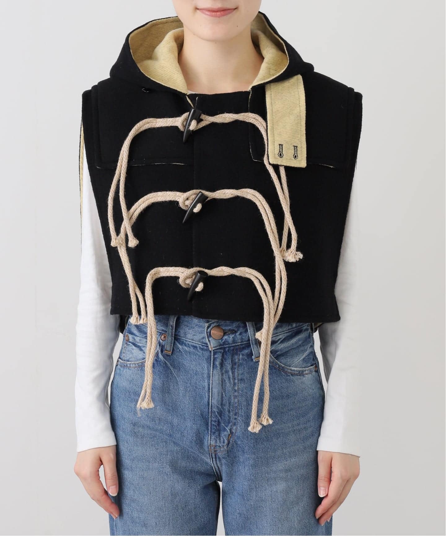 MASU DUFFLE VEST M25F9VT001：ベスト（その他ブルゾン／アウター