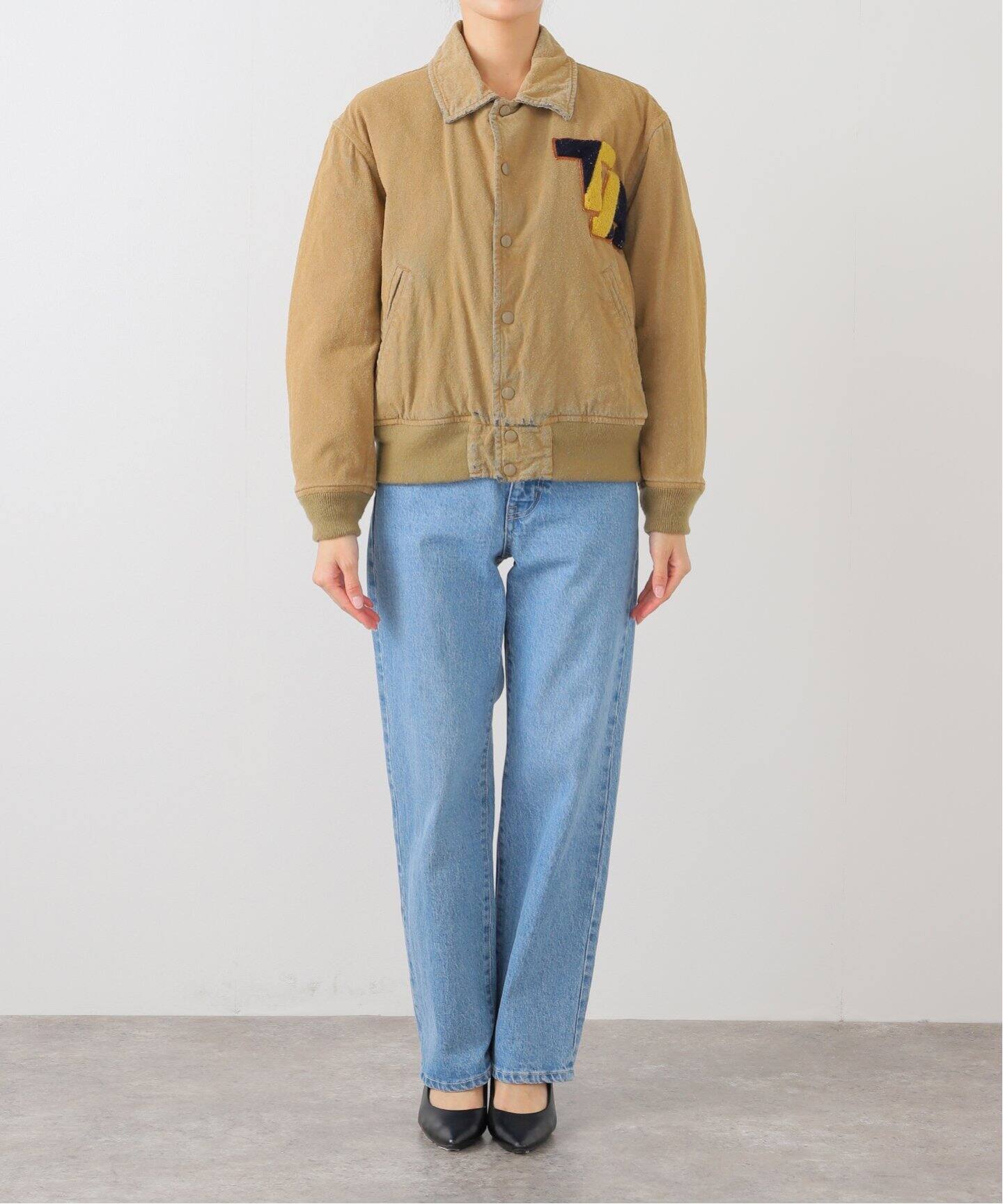 ブルゾン Golden  Deluxe Brand Nancy Bomber Jacket In Denim TOGA TOO Flocky denim blouson TZ252-FC958：ブルゾン（その他