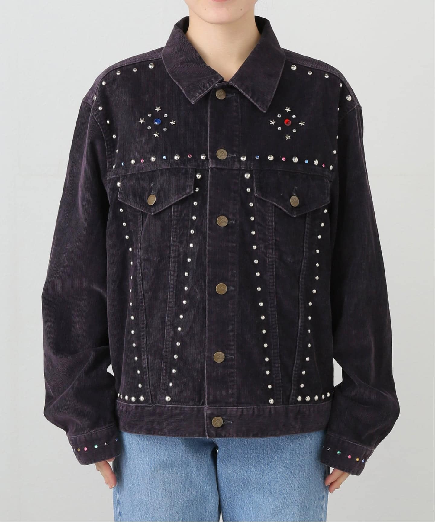NEEDLES STUDDED JEAN JACKET-14W CORDUROY RW167：ジャケット（その他