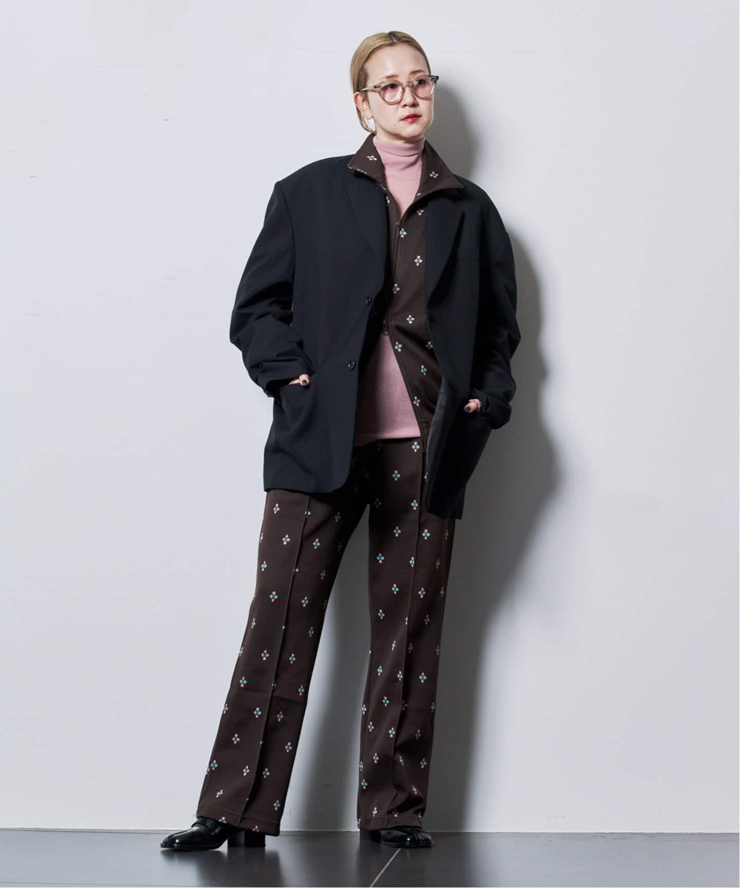 NEEDLES TRACK JACKET-POLY JACQUARD RW312：ブルゾン（その他ブルゾン