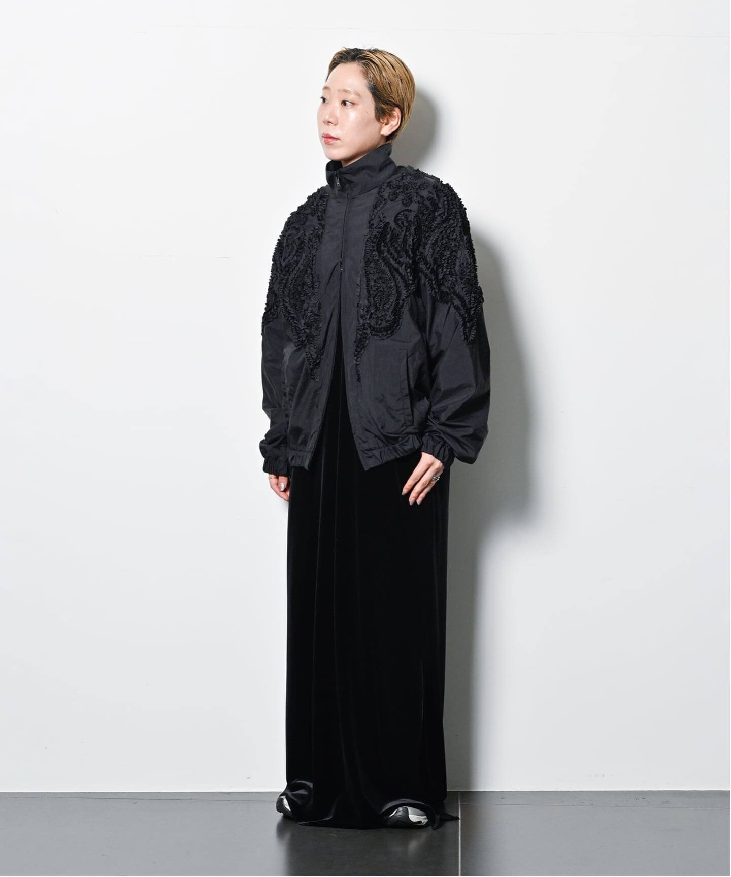 【定価63800円】taakk カモフラージュ　ブルゾン　アウター　M-Lサイズ TAAKK - 【26SS】ジップ ブルゾン / ZIP BLOUSON / ブラック | STORY