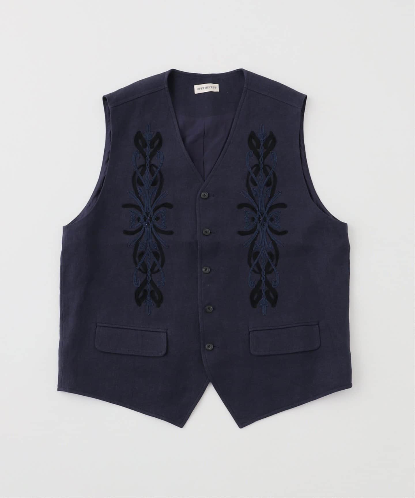 OFF THE CUFF / オフザカフ】 CODE LINEN EMB GILET OTC-10（その他