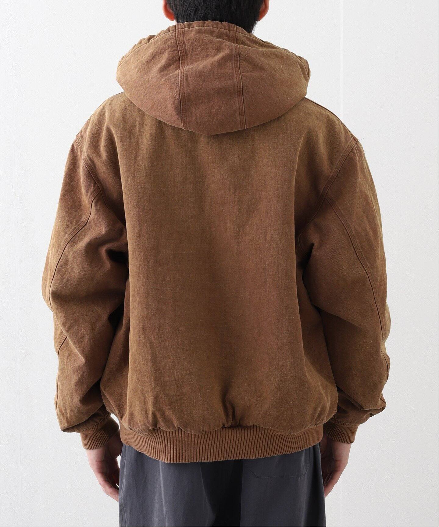 A.PRESSE / アプレッセ】シルク リネン フード パーカー アウター  