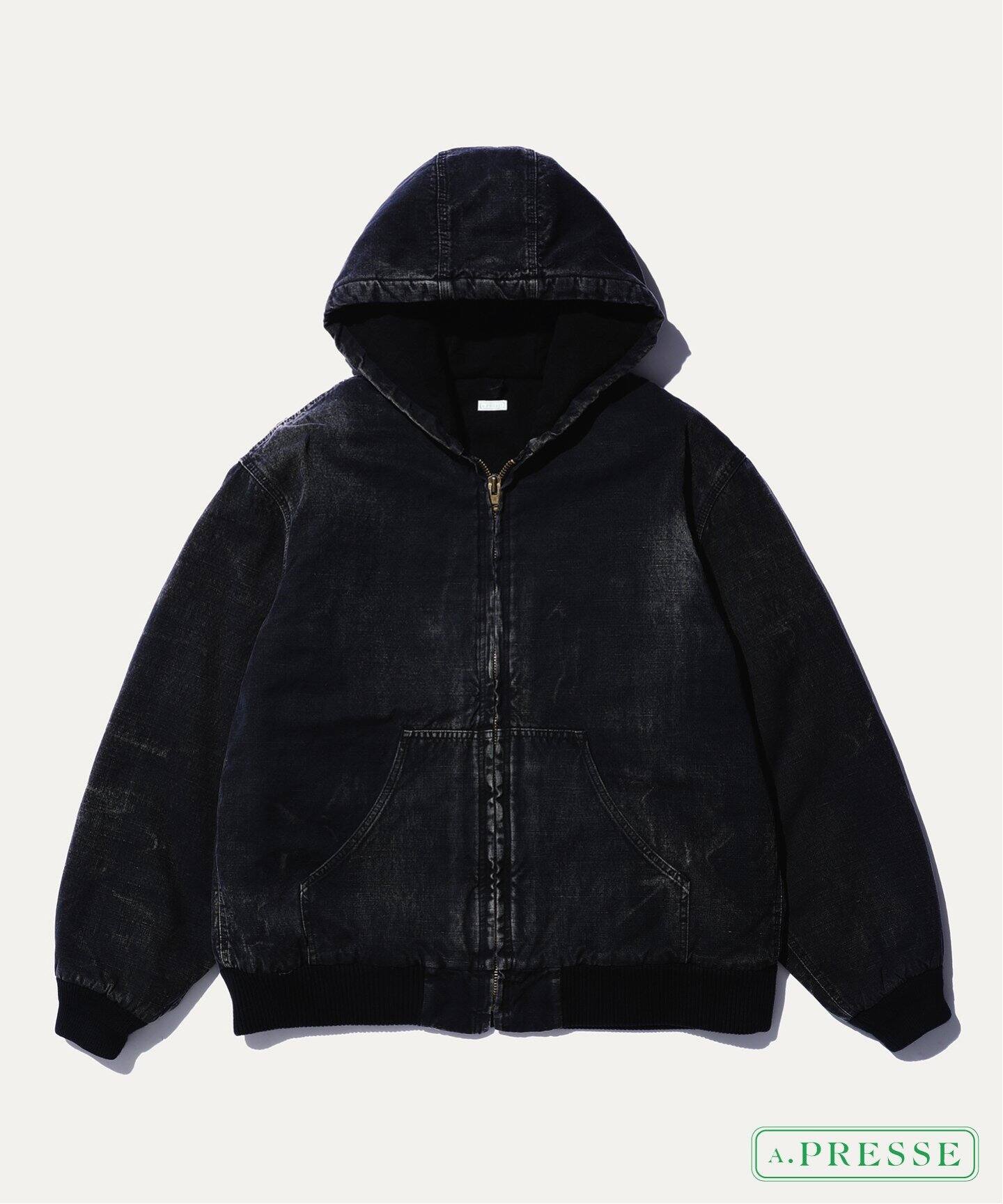 A.PRESSE / アプレッセ】シルク リネン フード パーカー アウター  
