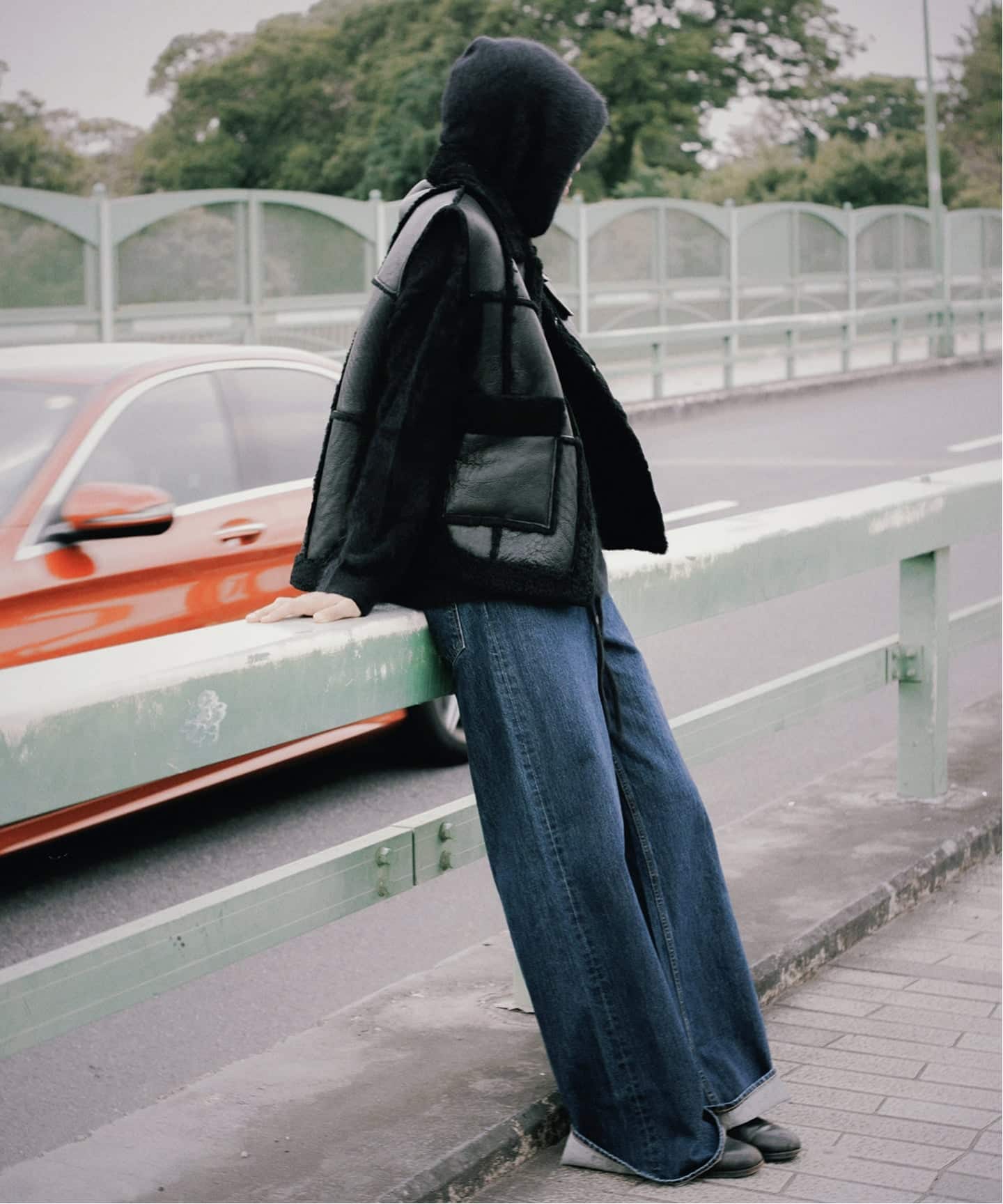 EREVAN/エレヴァン】 VESTE FUJI：ムートンベスト（ベスト）｜L