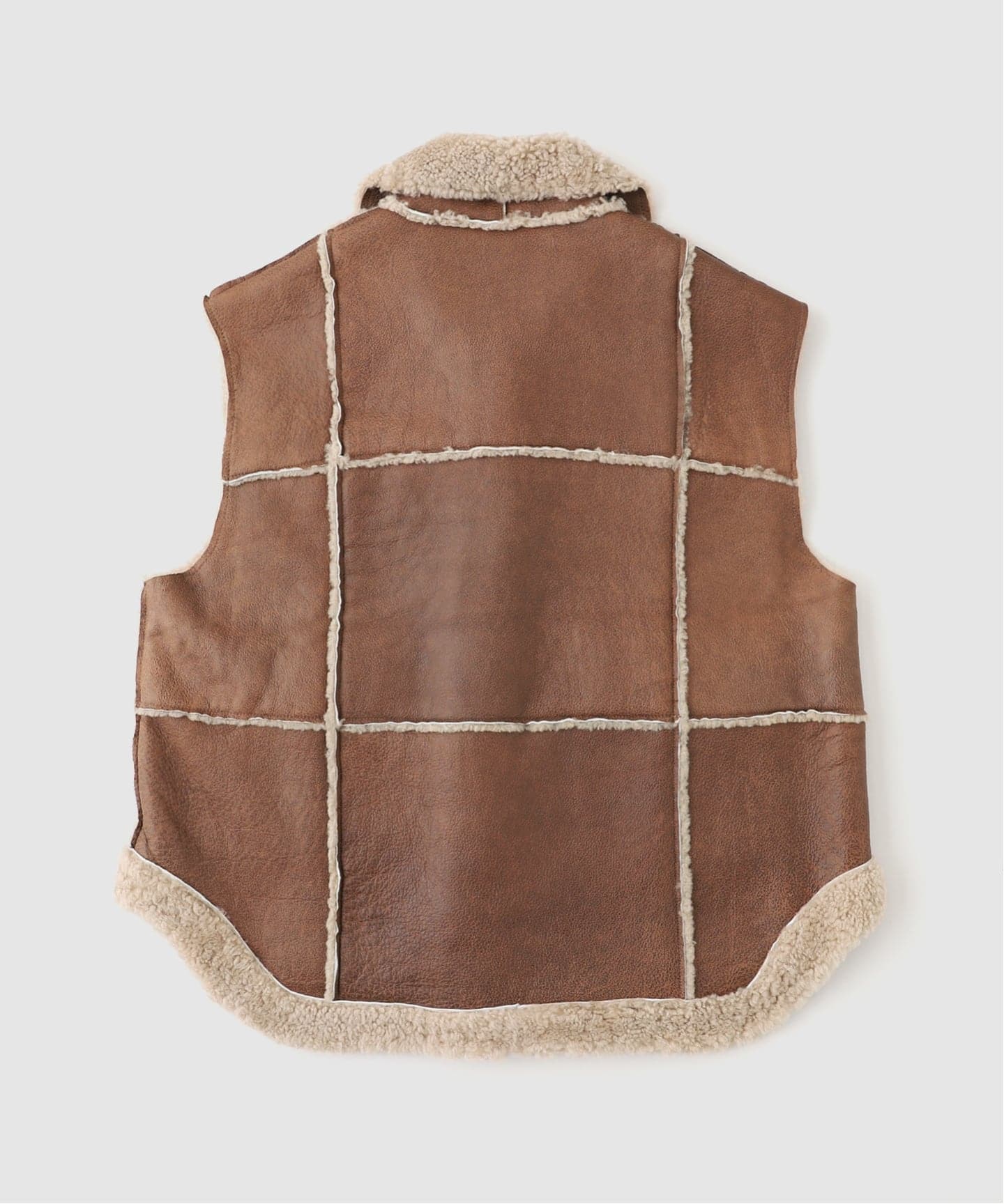 EREVAN/エレヴァン　VESTE FUJI：ムートンベスト　レショップ EREVAN/エレヴァン】 VESTE FUJI：ムートンベスト（ベスト）｜L