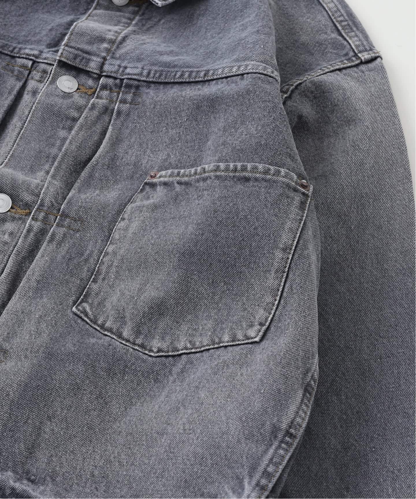 A.PRESSE/アプレッセ】 Vintage Gray Denim Jacket 25AAP-0 1-41
