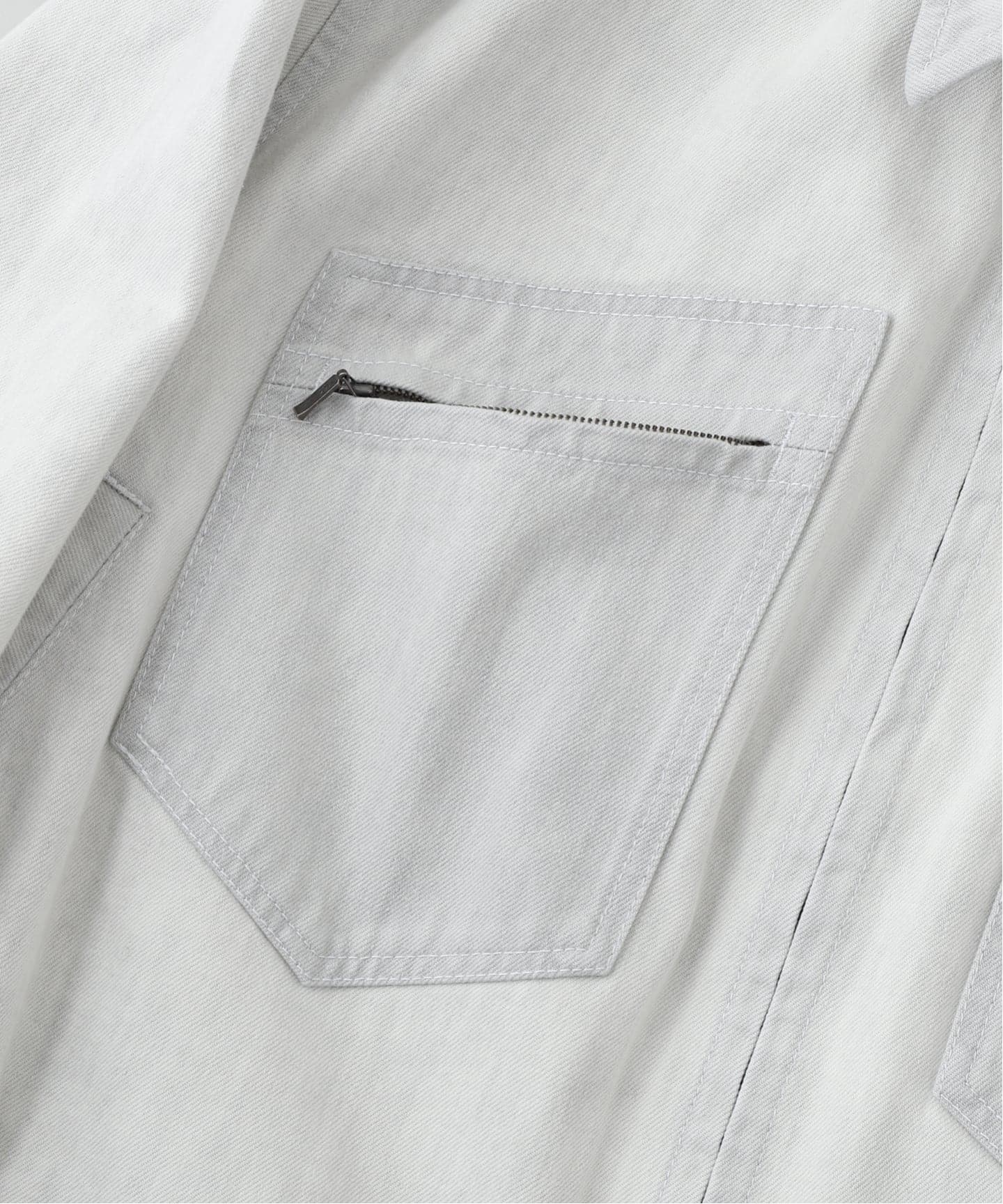 NOMATノマット】EX White Bleach Zip Pocket Denim（デニムジャケット