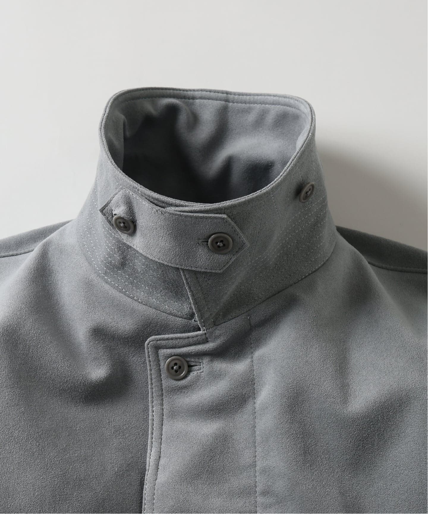 REVERBERATE COVER COAT L'ECHOPPE レショップ OFF THE CUFF / オフザカフ】 BLUE/F BALCOLLAR COAT