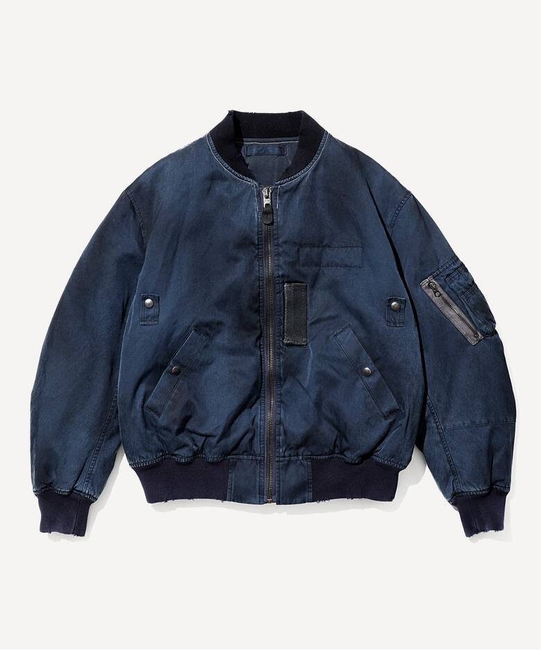 A.PRESSE/アプレッセ】Silk Flight Jacket：ブルゾン（ミリタリー）｜L 