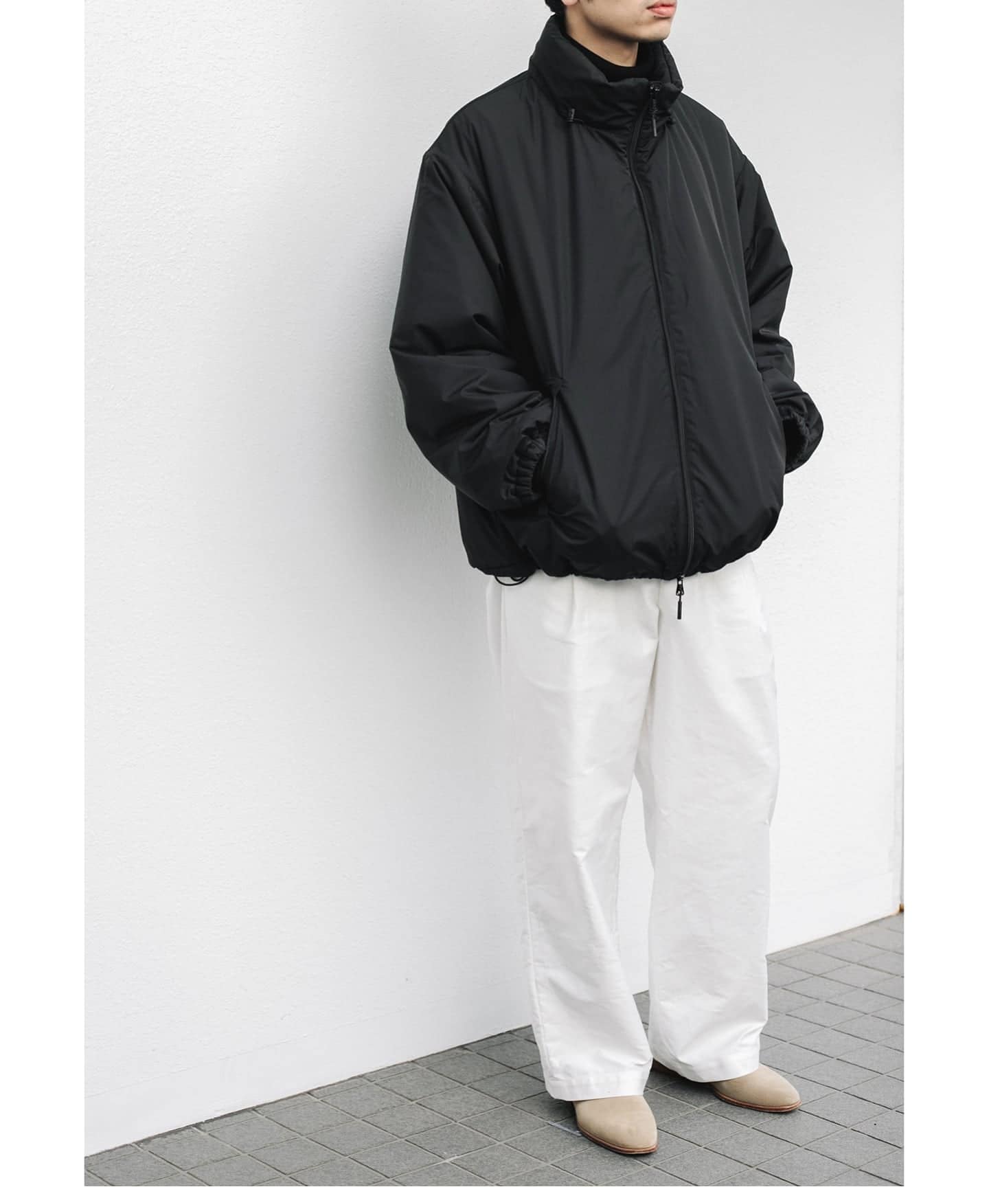 LE / エルイー】 中綿 パデット ブルゾン（ダウンジャケット）｜L