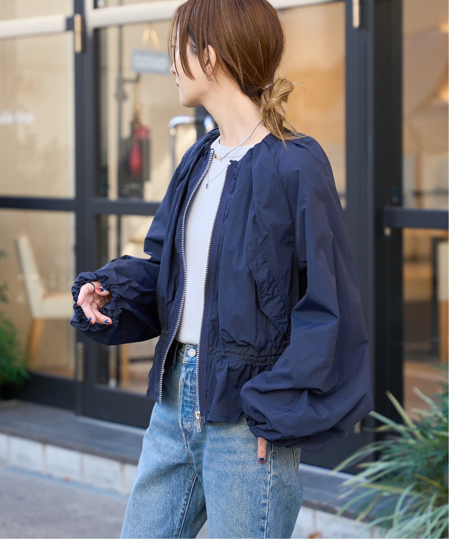 ナイロンワッシャーZIPブルゾン（その他ブルゾン／アウター）｜OUTDOOR