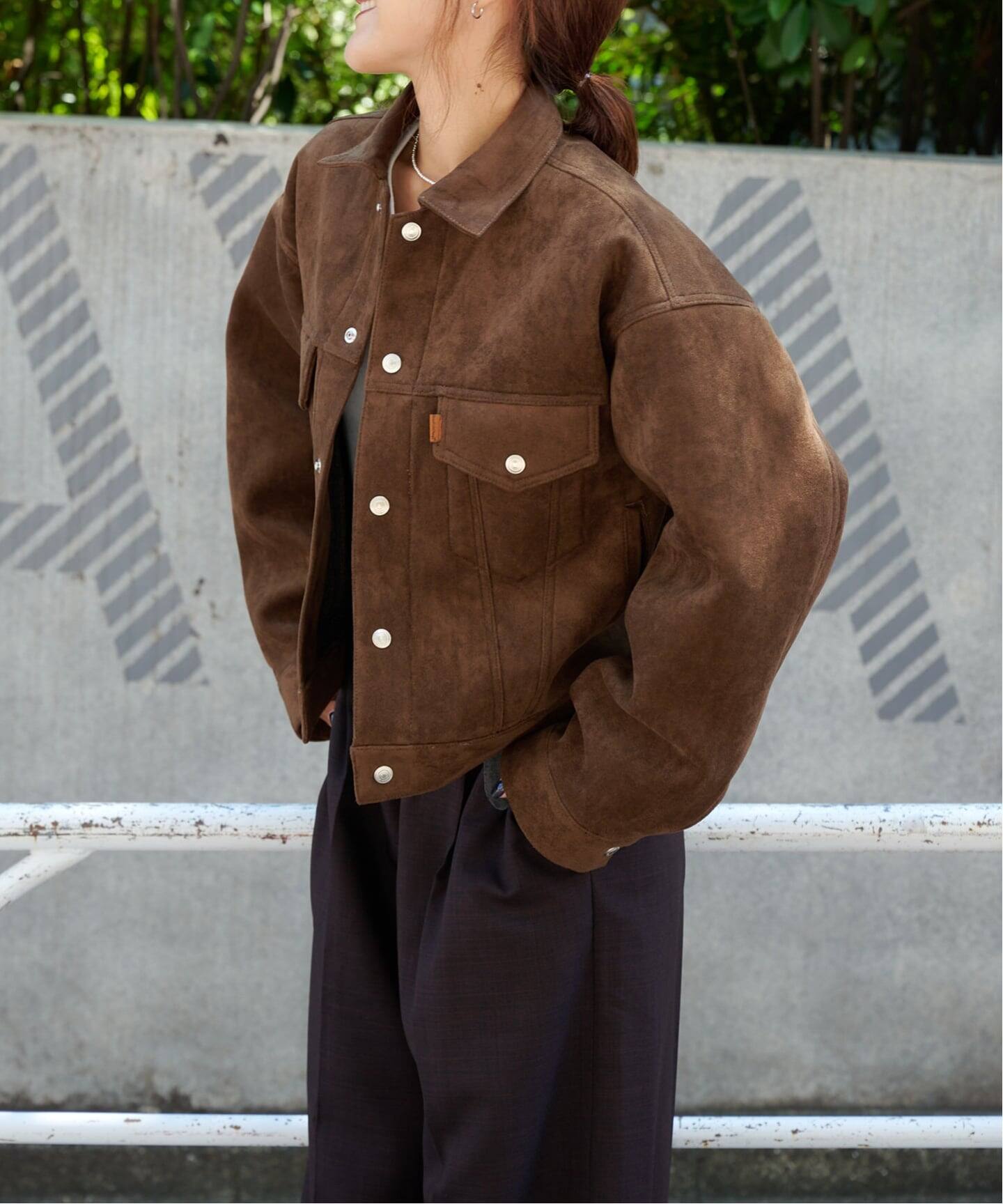 ULTフェイクスエードトラッカージャケット（その他ブルゾン