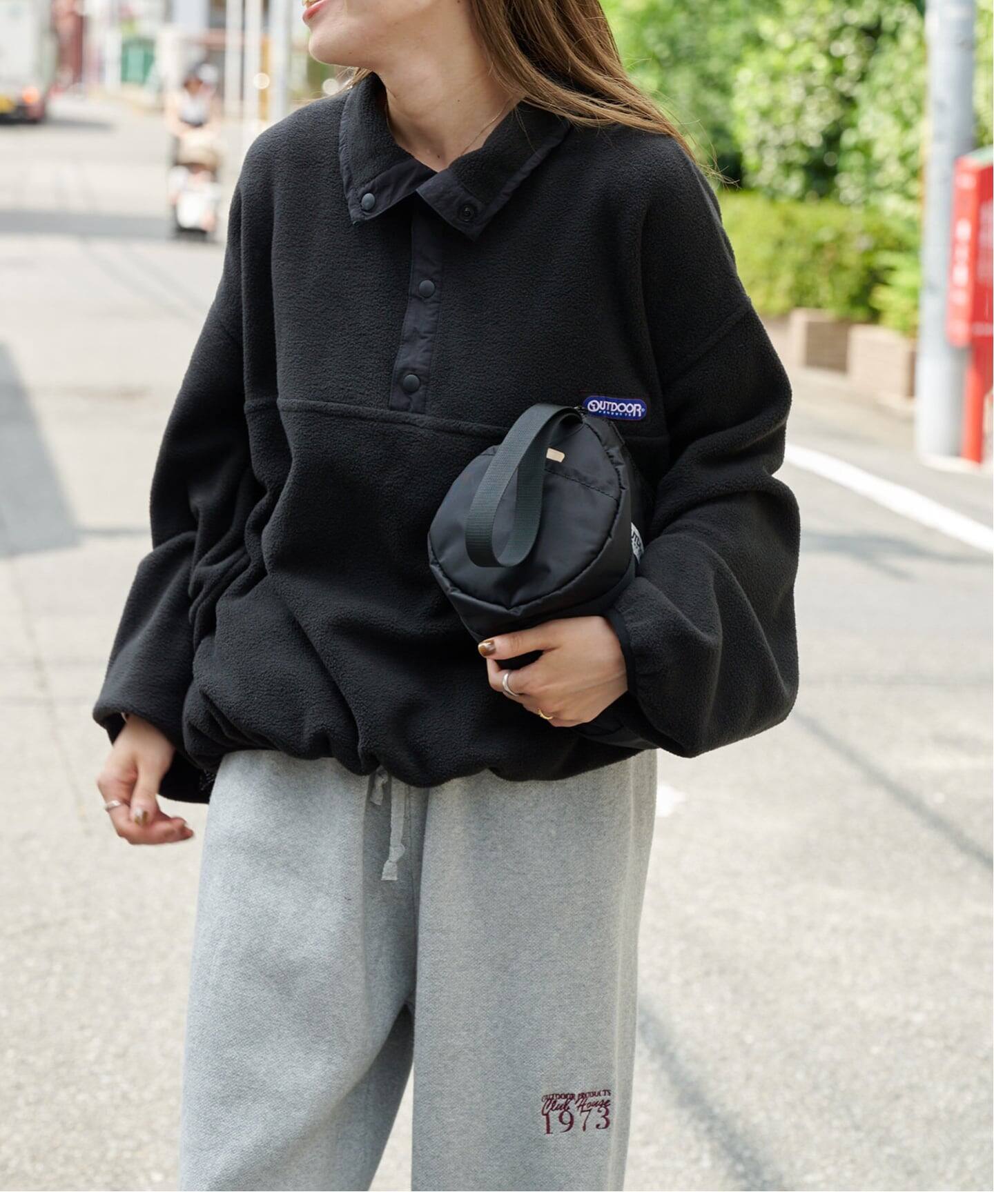 フリーススナップブルゾン ユニセックス着用可（ボア・フリース