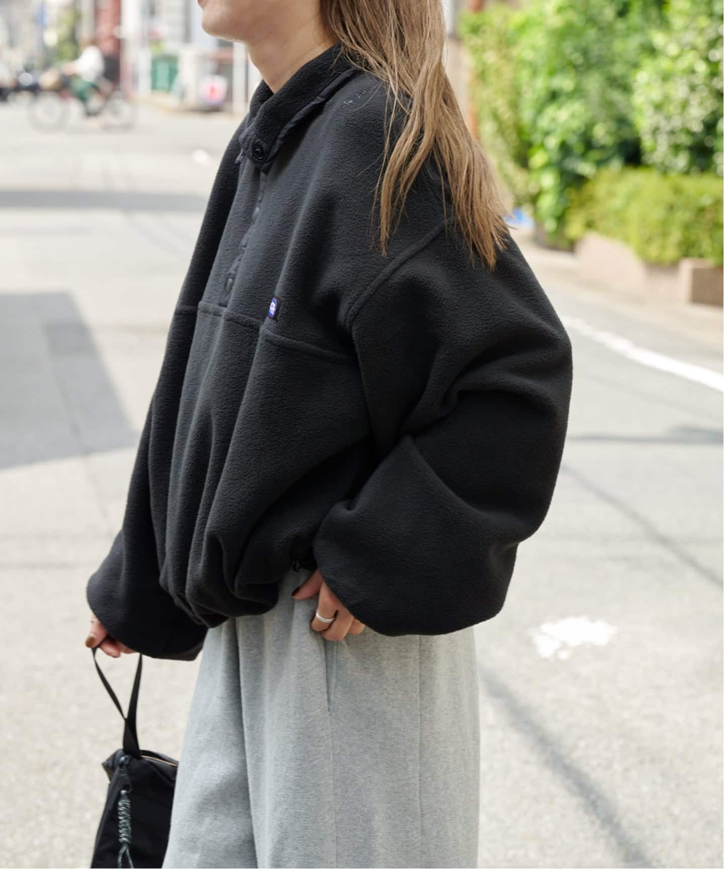 フリーススナップブルゾン ユニセックス着用可（ボア・フリース