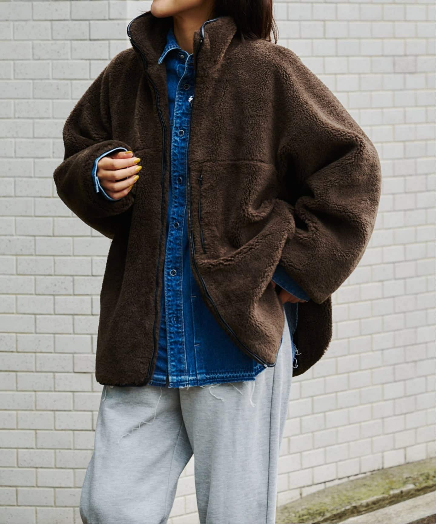 スタンドカラーボアブルゾン（ボア・フリース）｜OUTDOOR PRODUCTS