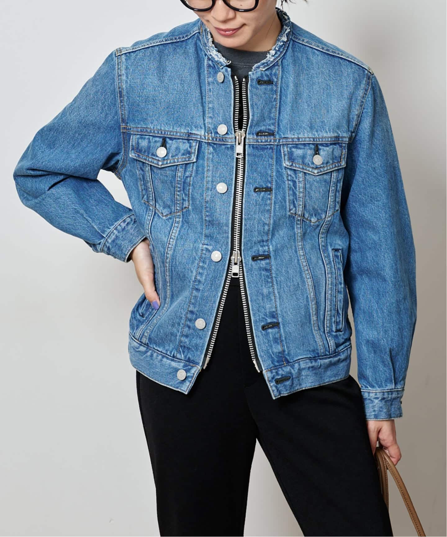 ジップデニムジャケット（その他ブルゾン／アウター）｜Bonum（ボナム