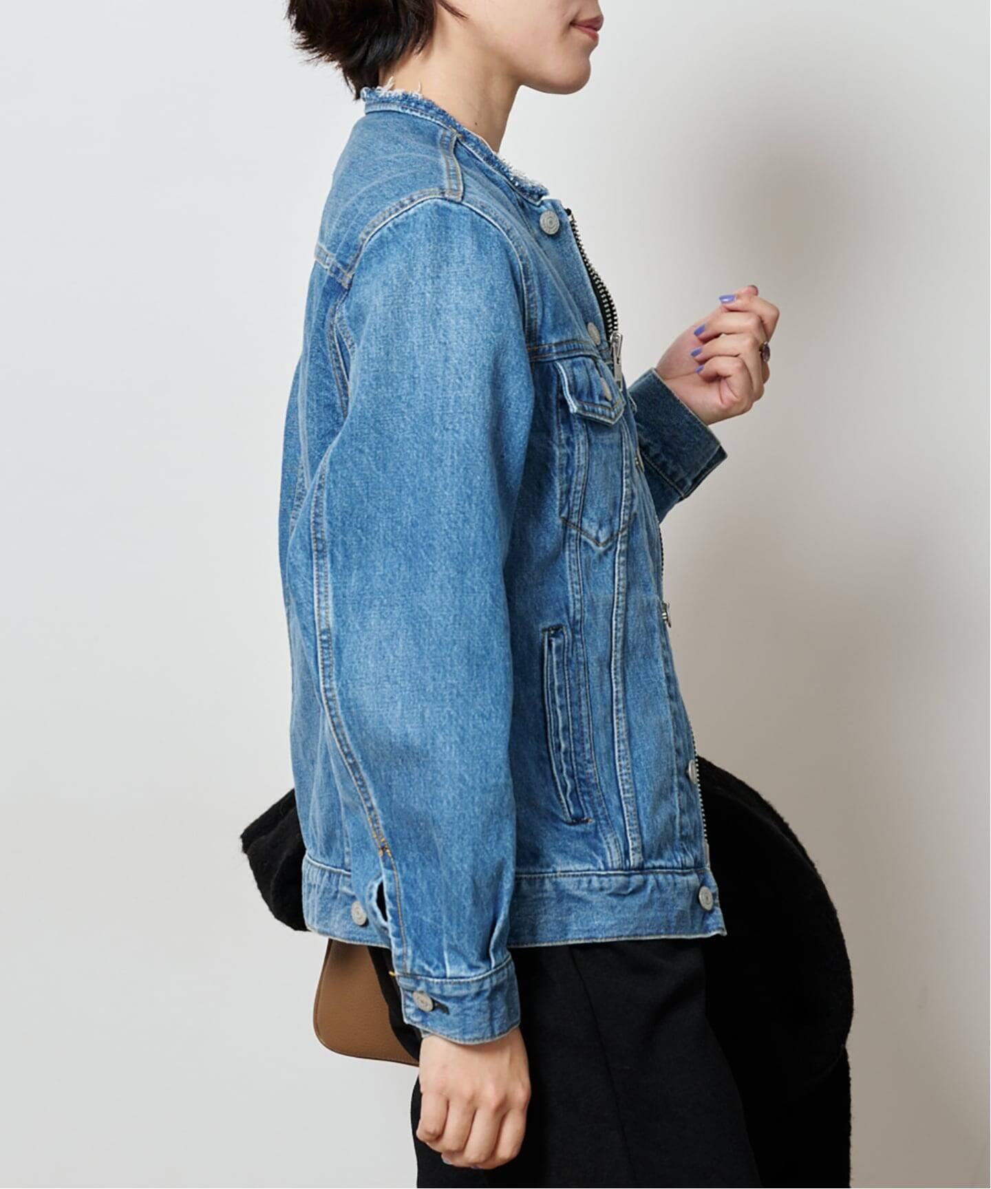 ジップデニムジャケット（その他ブルゾン／アウター）｜Bonum（ボナム