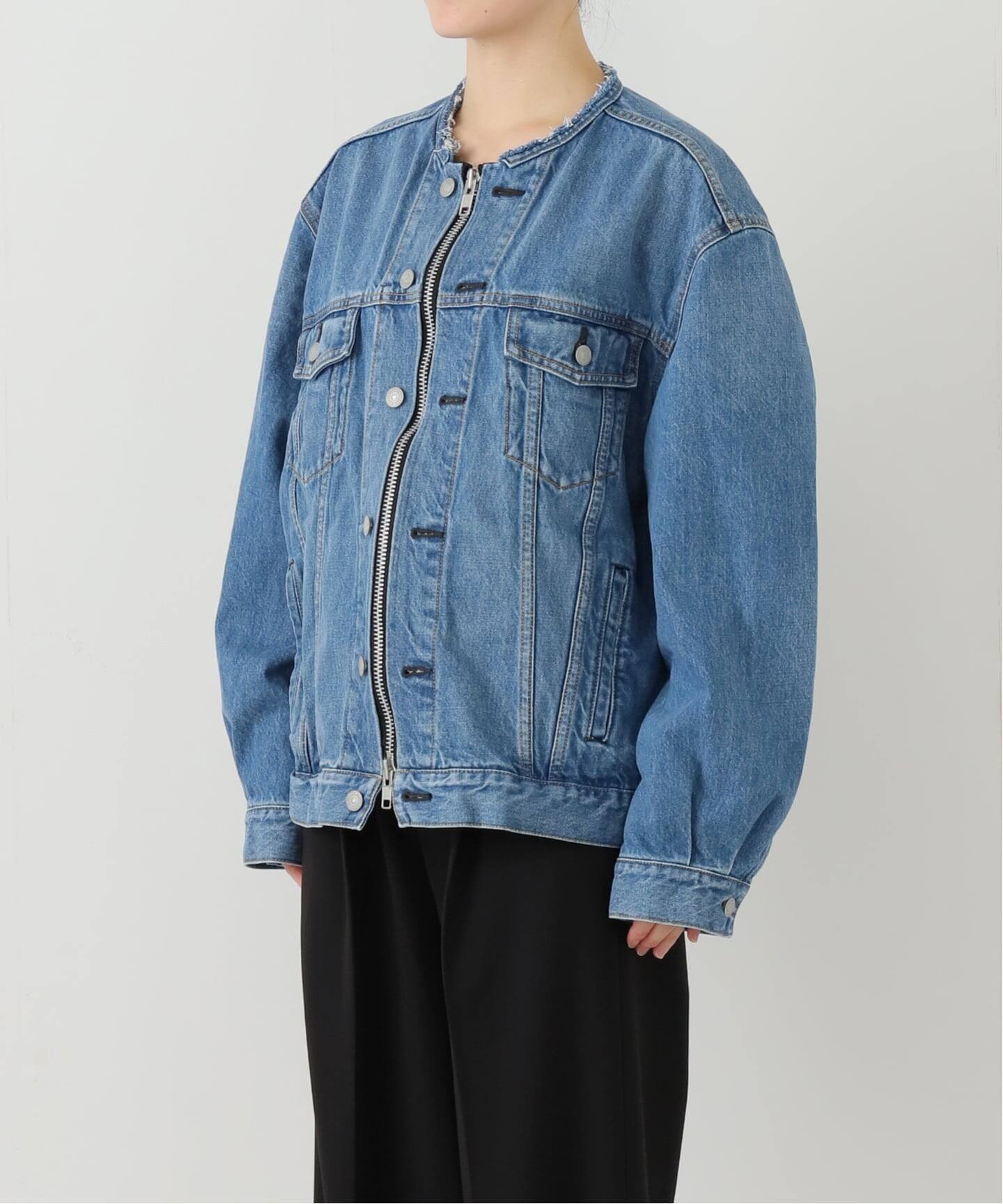 ジップデニムジャケット（その他ブルゾン／アウター）｜Bonum（ボナム