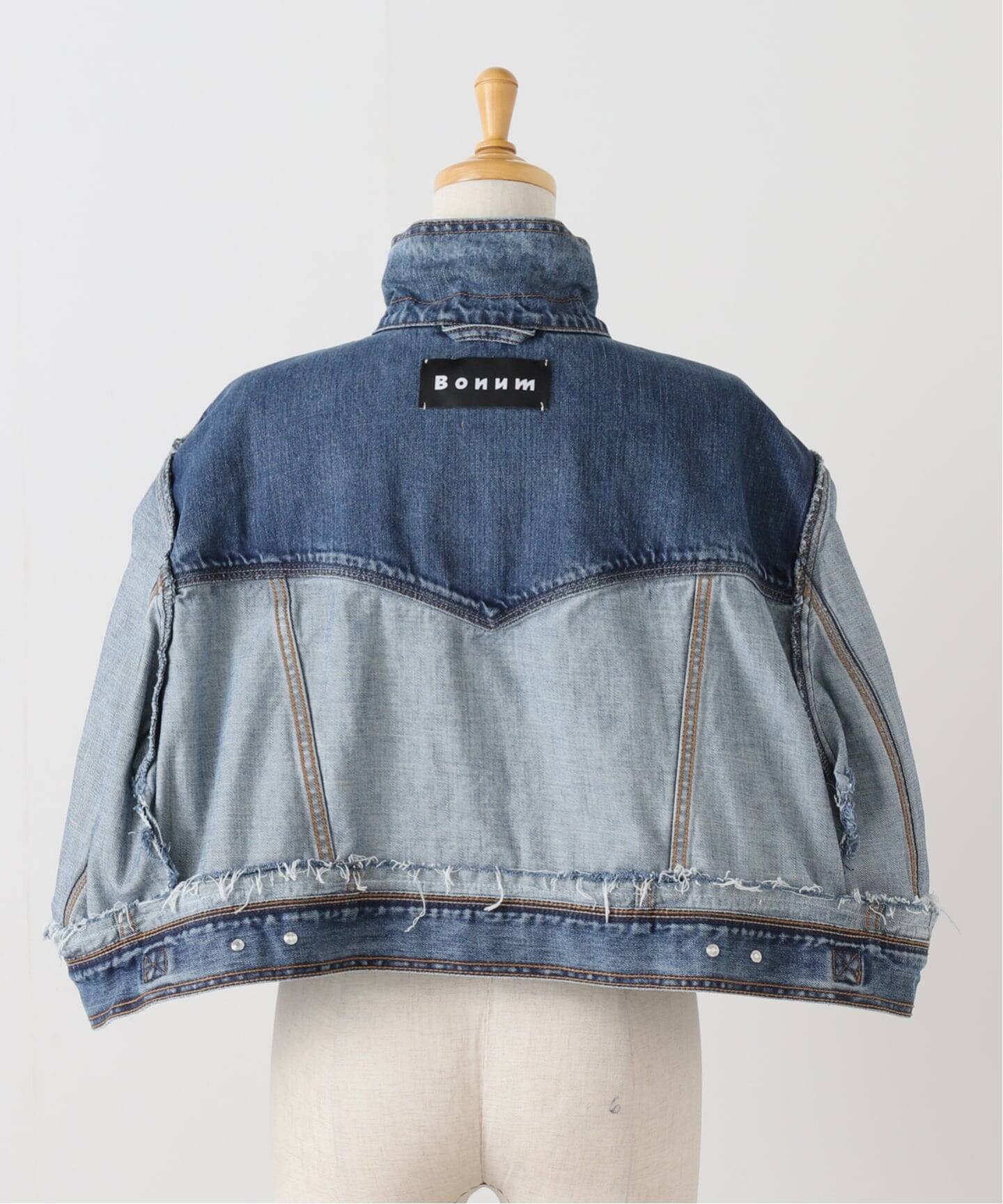 リメイクデニムケープ（その他ブルゾン／アウター）｜Bonum（ボナム