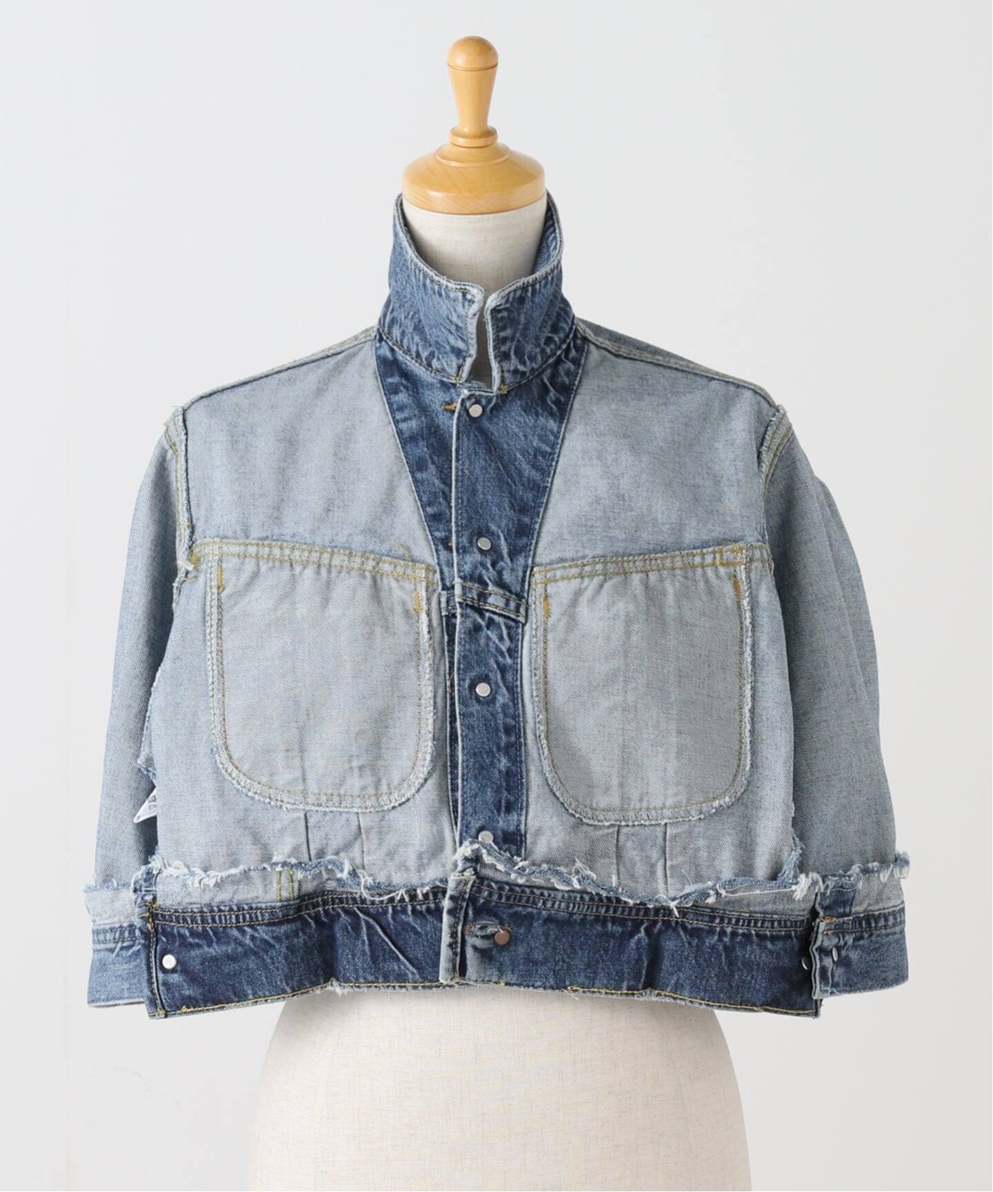 リメイクデニムケープ（その他ブルゾン／アウター）｜Bonum（ボナム