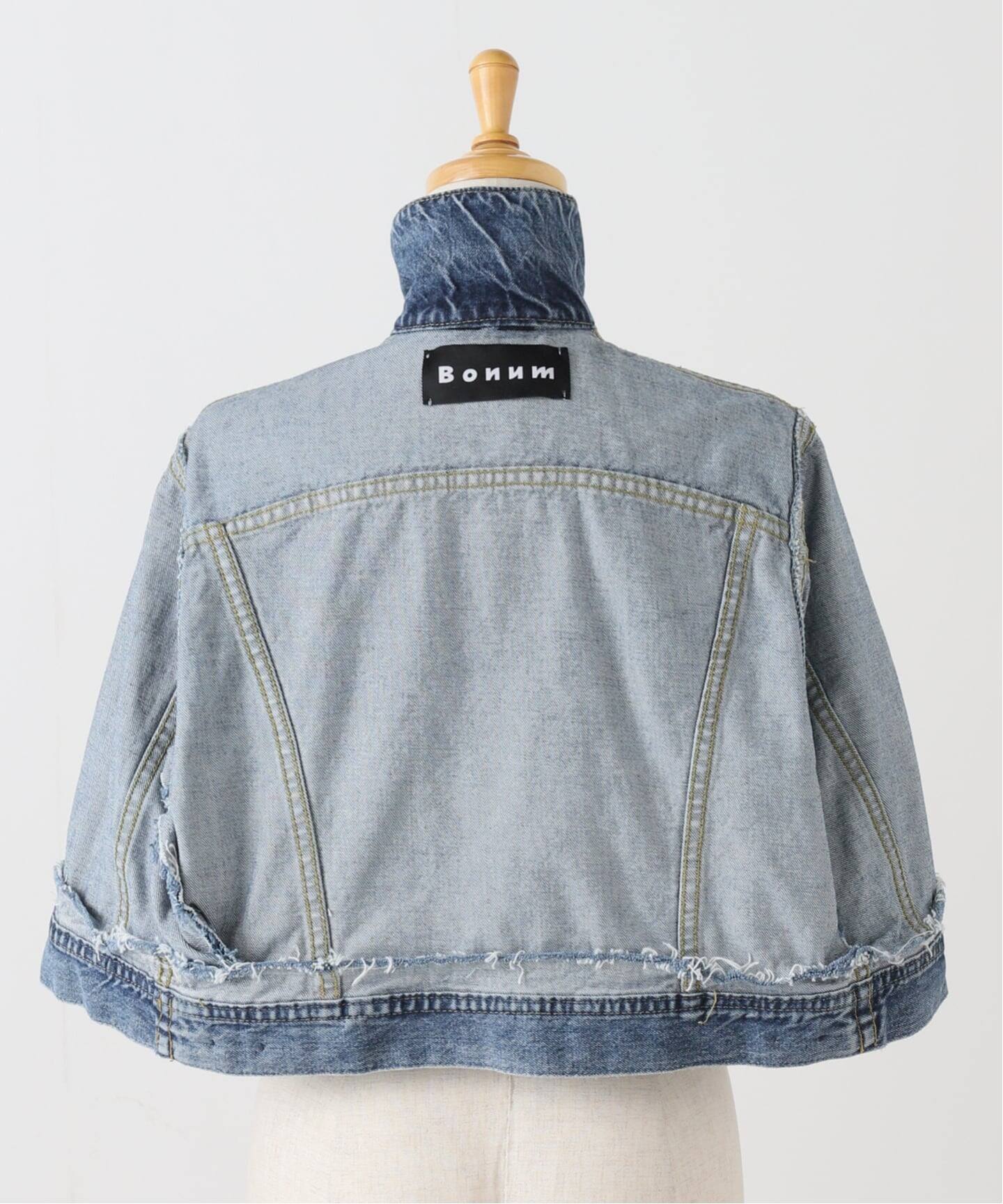 リメイクデニムケープ（その他ブルゾン／アウター）｜Bonum（ボナム