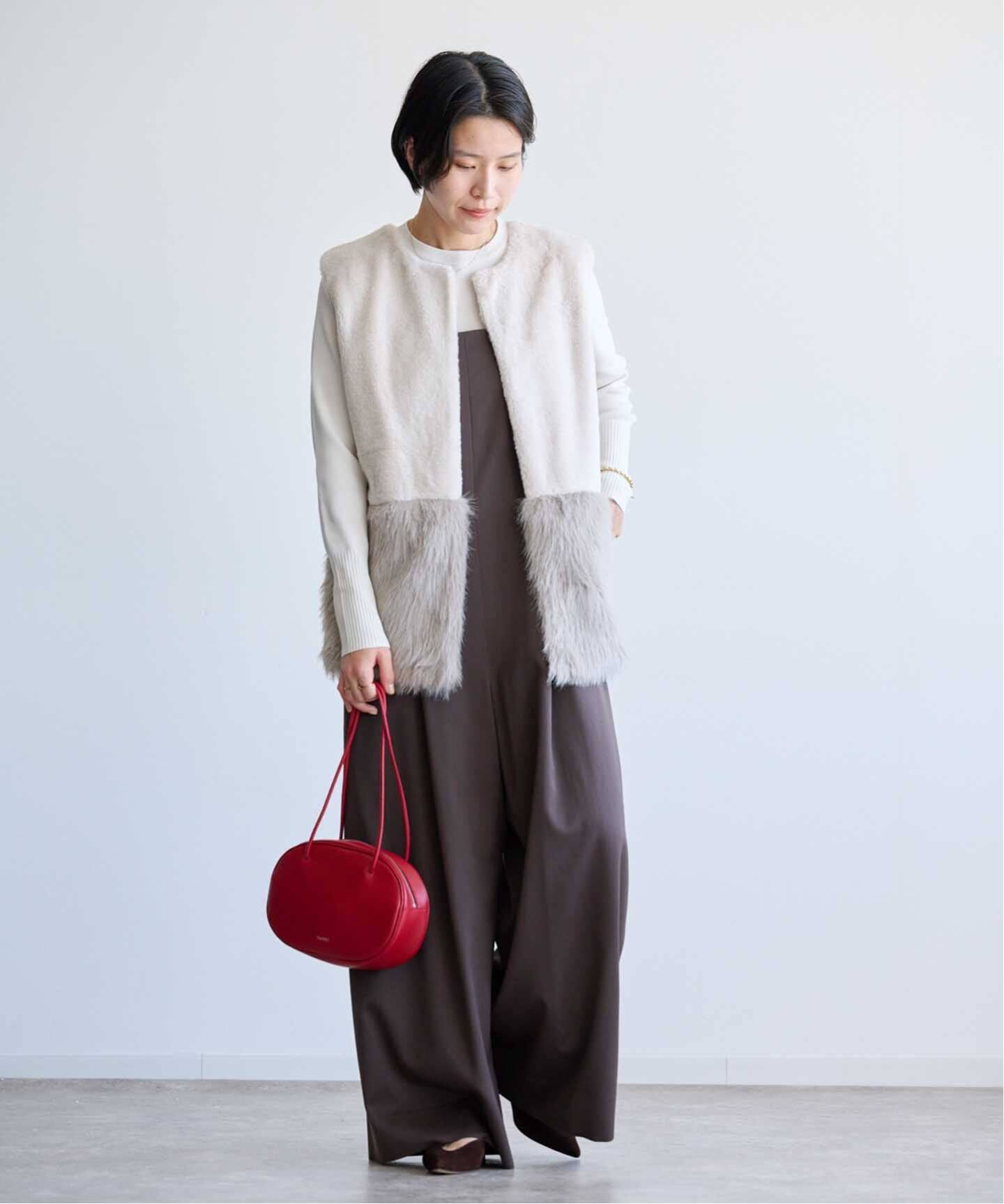 ADAWAS FAUX-FUR PANEL VEST（ベスト）｜BOICE FROM BAYCREW'S（ボイス
