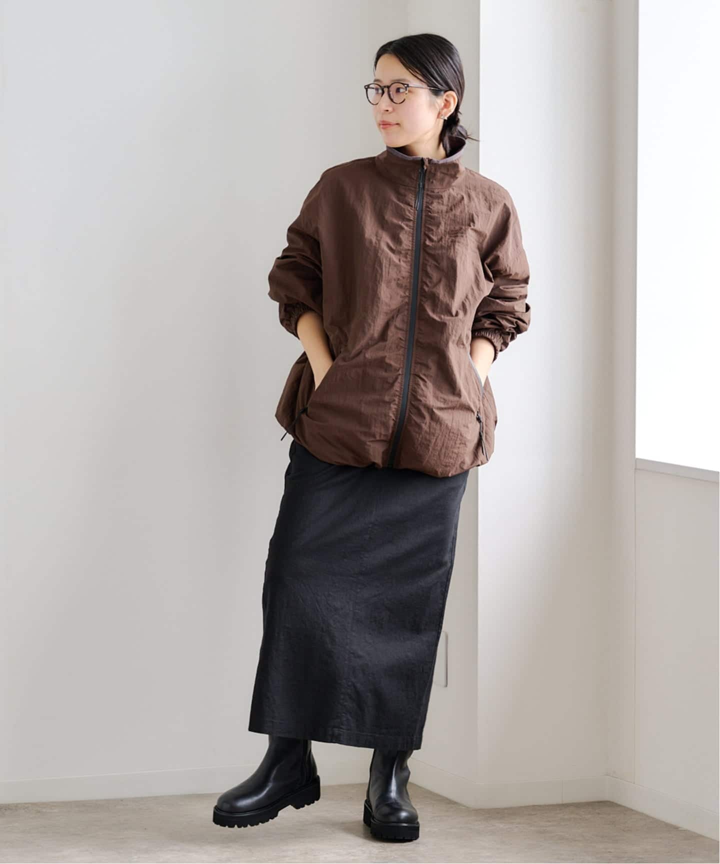 todayful useful zip blouzon 36 ブラウン Useful Zip Blouzon（ブルゾン）｜TODAYFUL（トゥデイフル