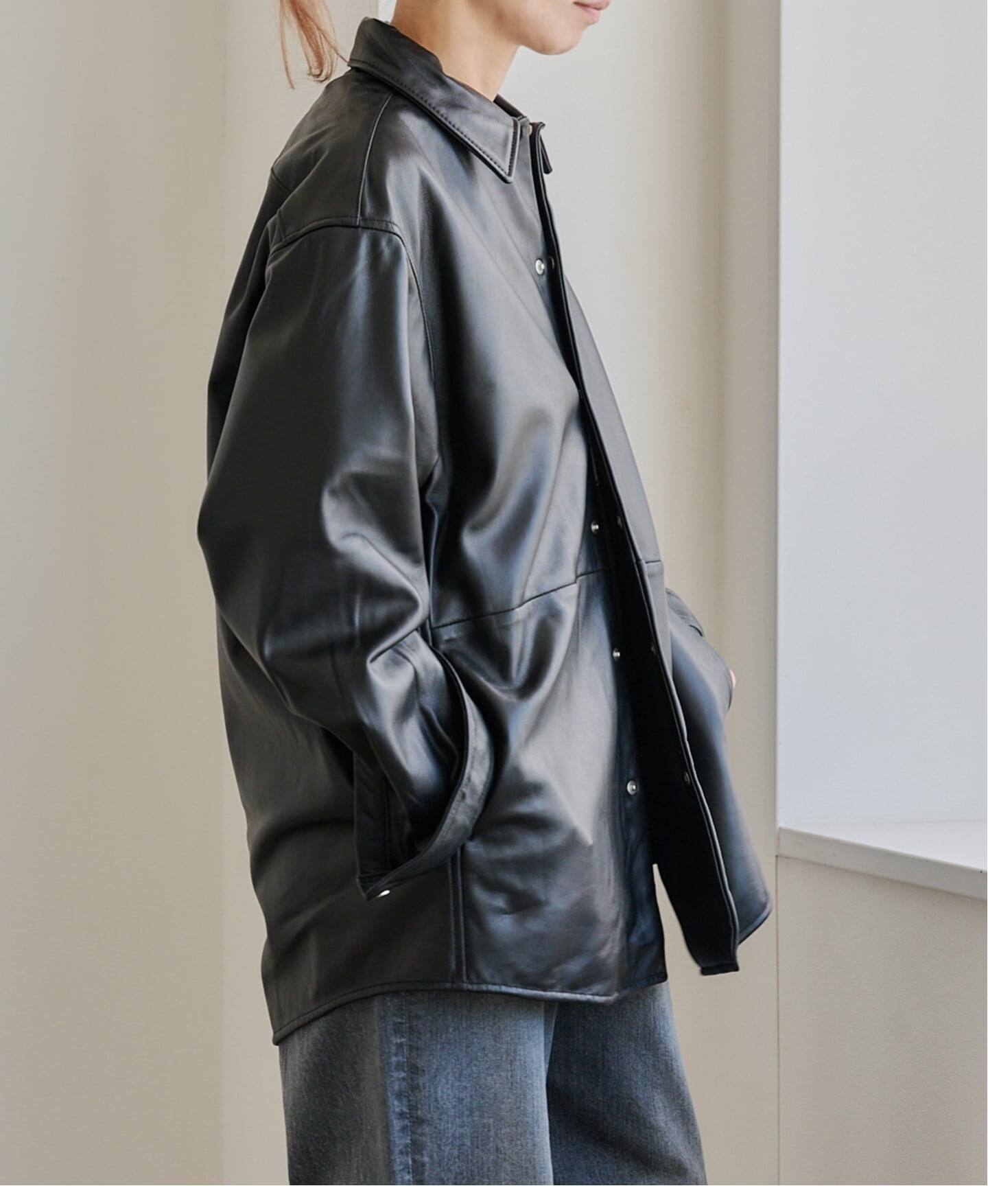 UNIVERSAL PRODUCTS LEATHER SHIRTS JACKET（レザージャケット