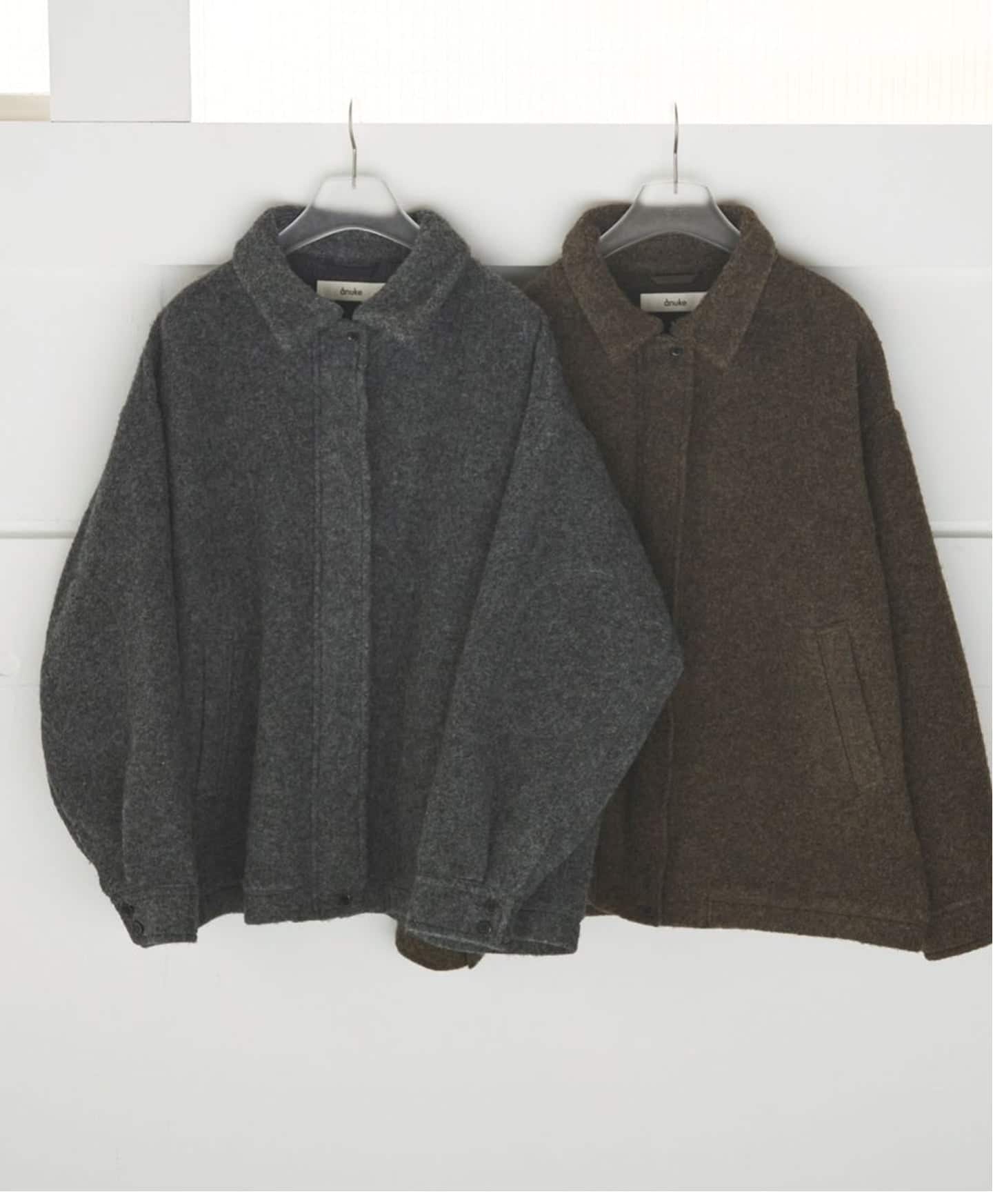 anukeアンヌーク*Sliver Zip Blouzon Sliver Zip Blouzon（ブルゾン）｜ànuke（アンヌーク）｜ファッション