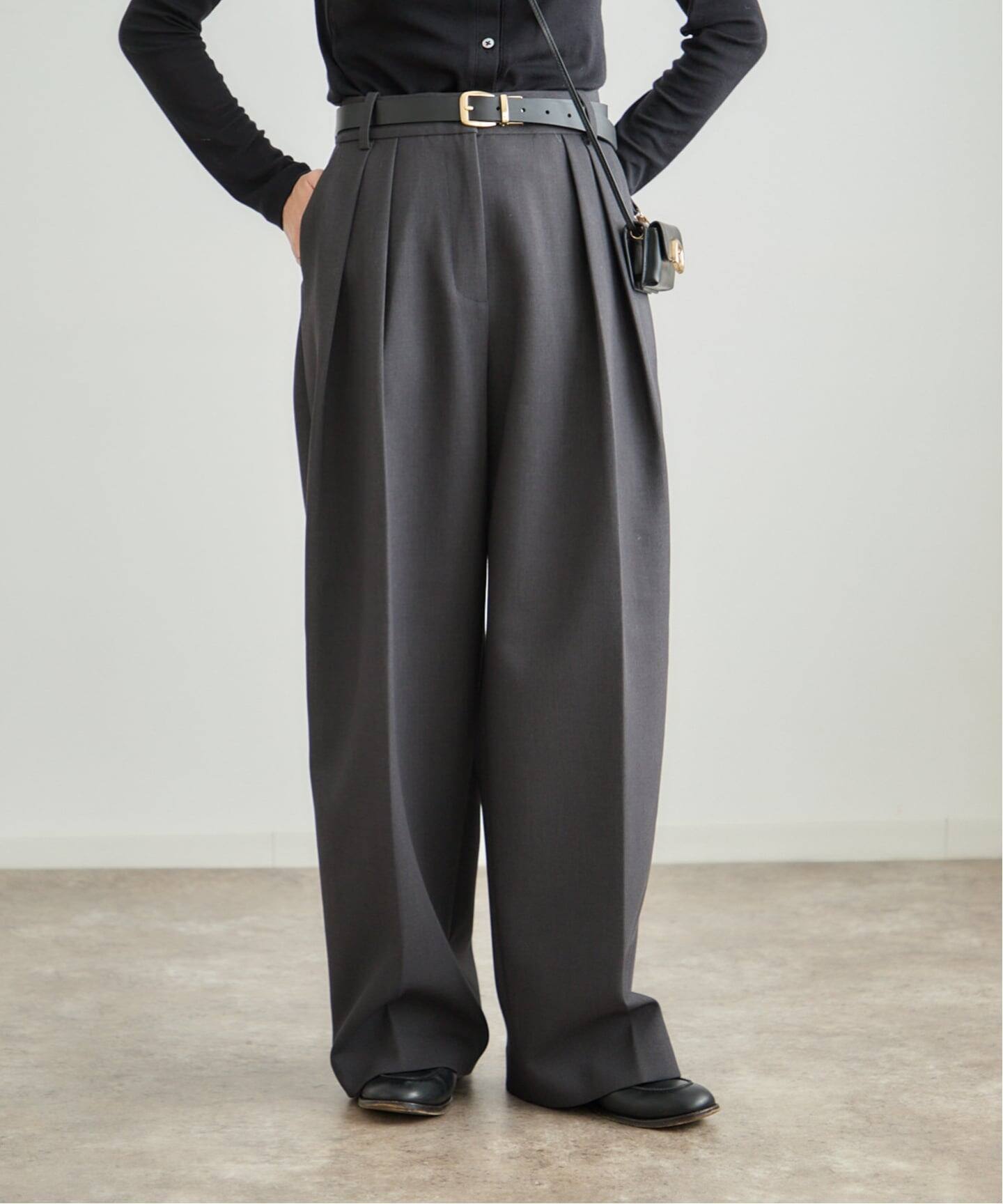 TODAYFUL Bonding Wide Trousers（スラックス）｜BOICE FROM BAYCREW'S
