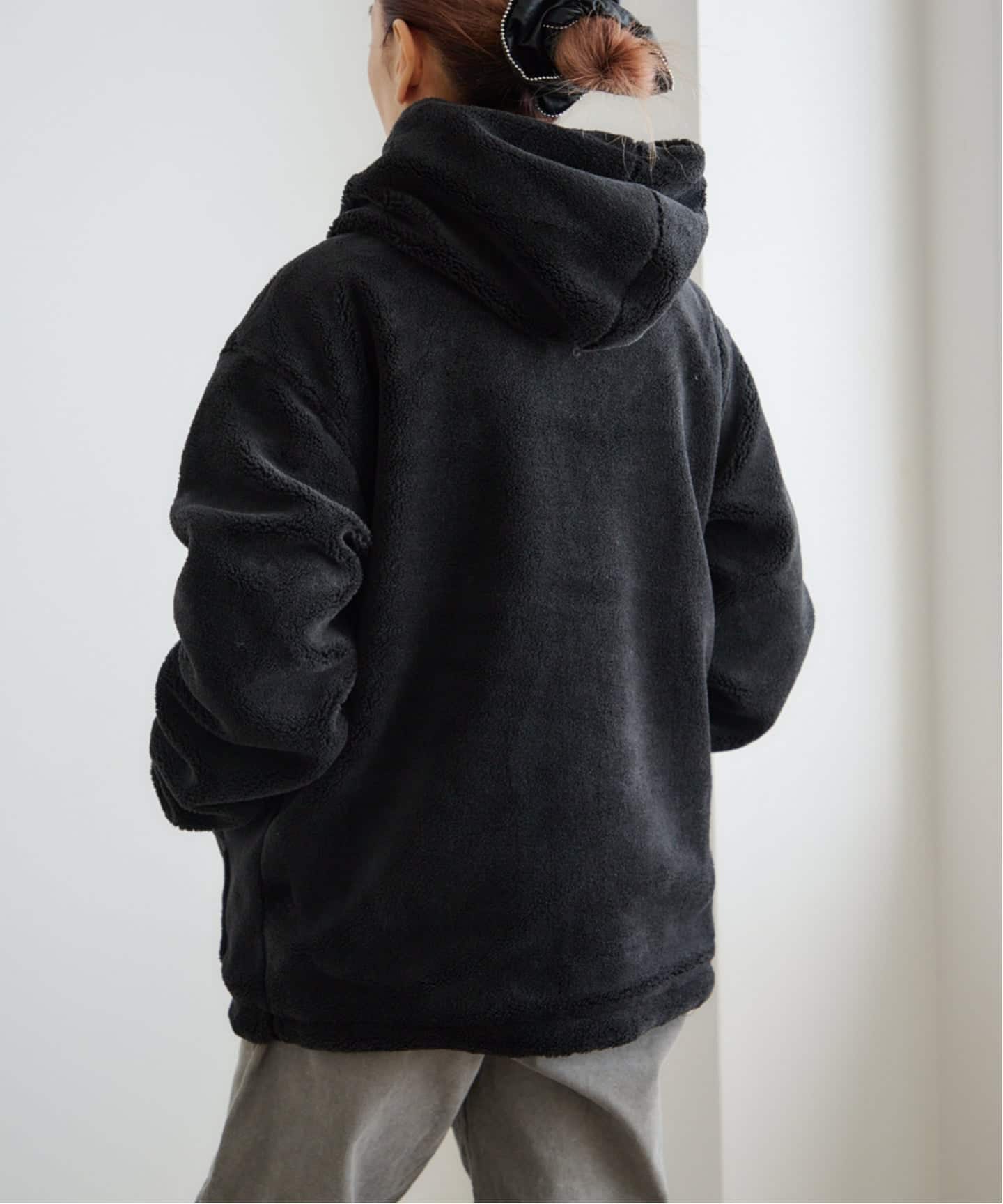 TAION NON DOWN MILITARY REVERSIBLE BOA HOODIE（ボア・フリース
